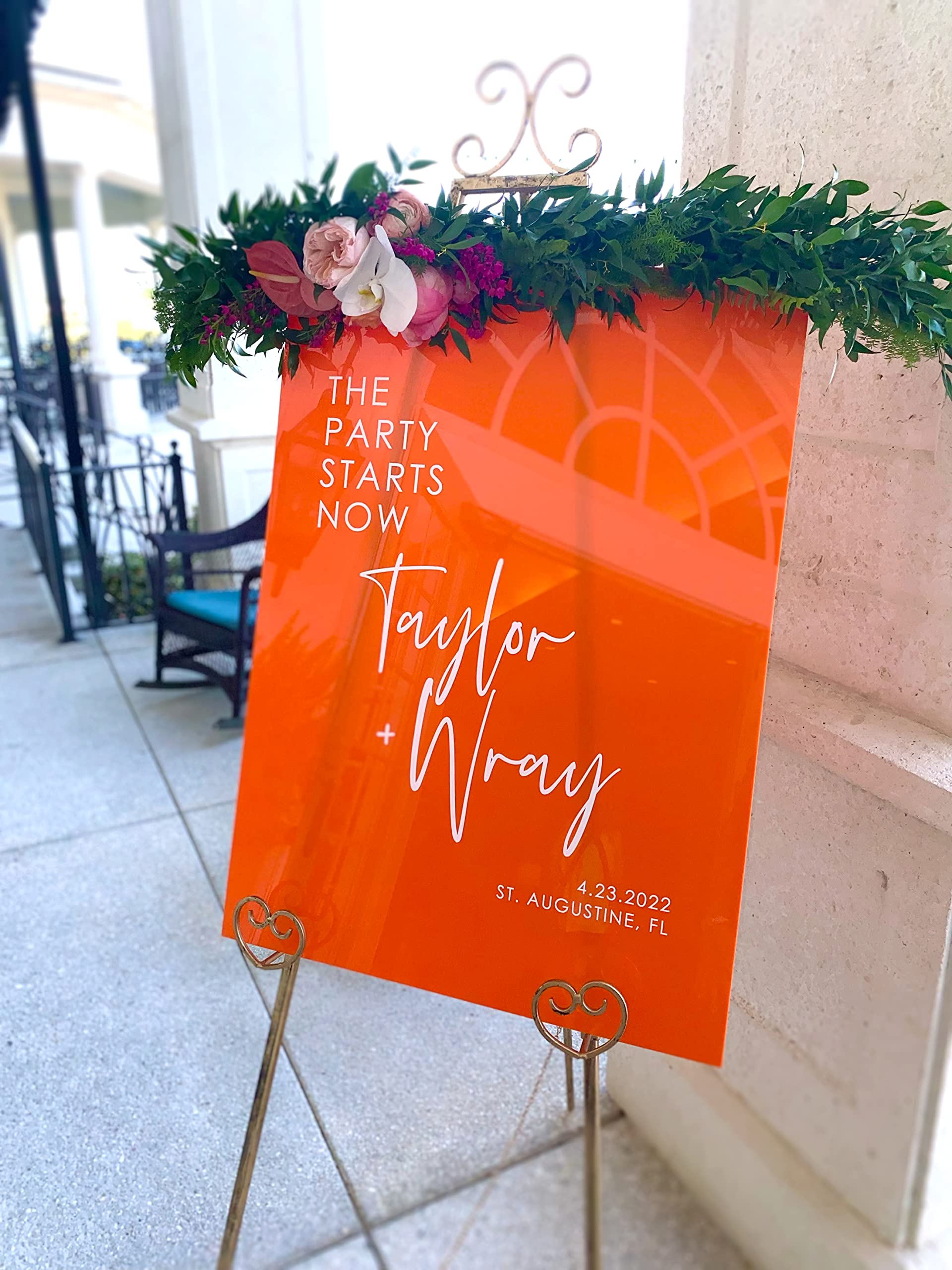 Elegant Frosted Acrylic Wedding Sign - 31