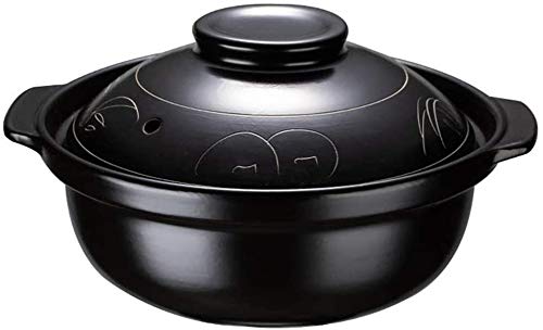 Korean Ceramic Stone Casserole Pot with Lid - Rice & Stew Cooker for Bibimbap & Hot Pot