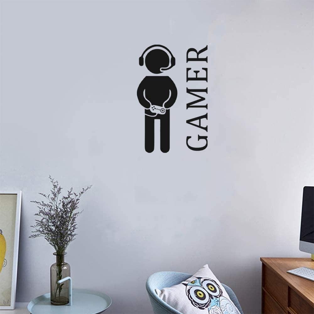 Fun Video Game Wall Decals for Boys - Creative Gamer Room Decor, Vinyl Stickers for Kids Bedroom, Living Room & Game Room (22x15 Inches) - Perfect for Gaming Themed Parties & Teen Boy's Bedroom Makeover