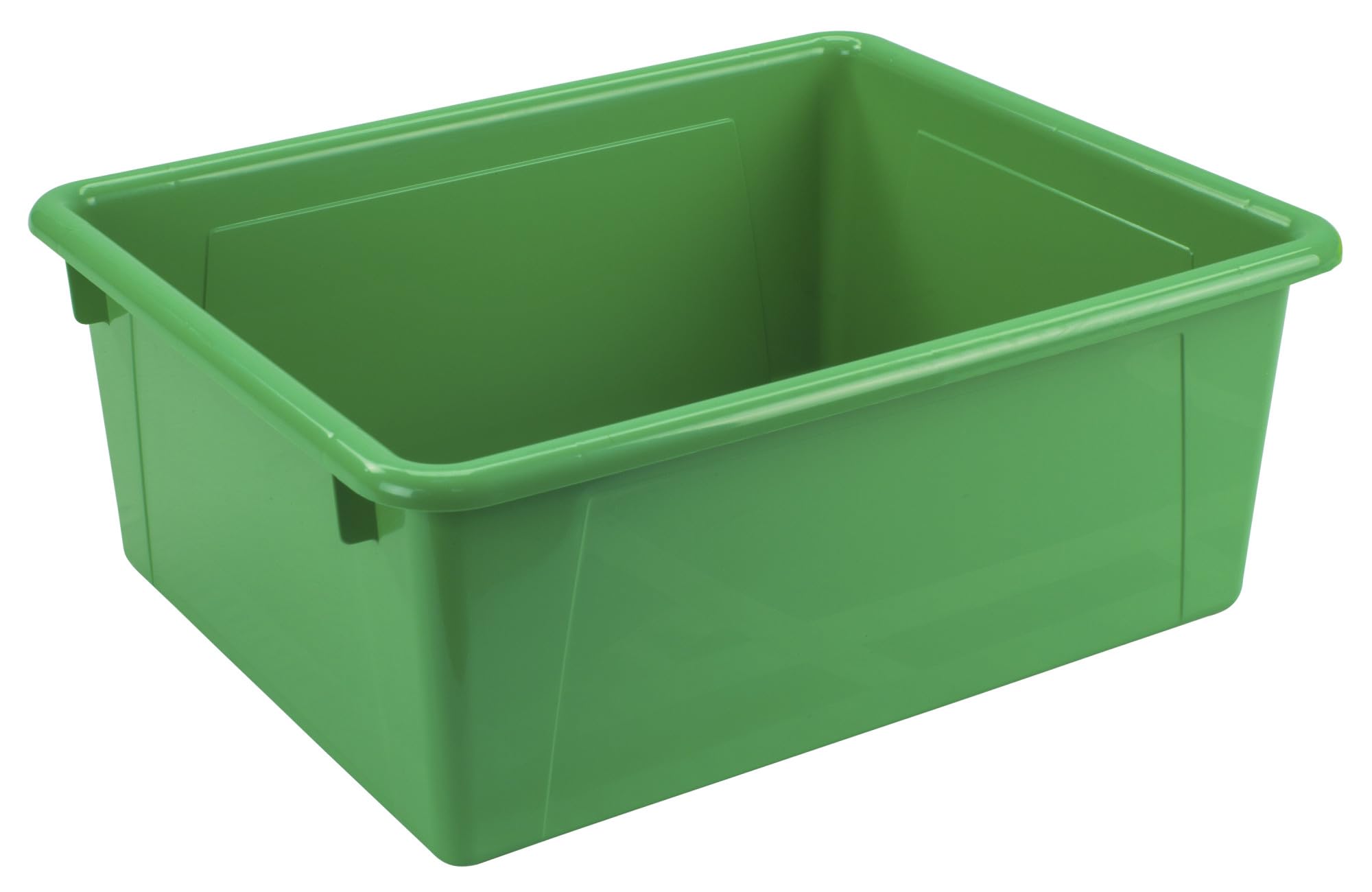 School Smart Durable Plastic Storage Tray - Letter Size Organizer for Classroom Supplies, Home Office & Craft Room | Green Multi-Purpose Tray for Papers, Files & School Materials