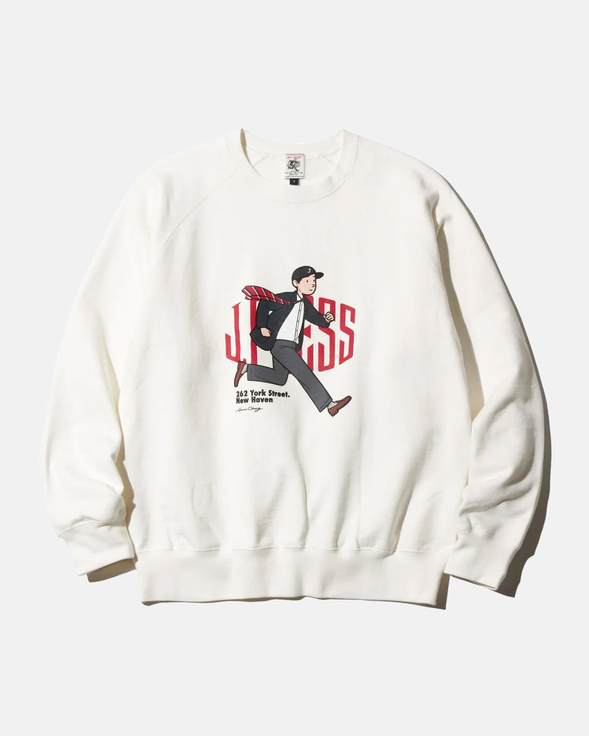 J. PRESS x AARON CHANG Men's Running Ivy Boy Sweatshirt - Comfortable Cotton Pullover Hoodie for Jogging, Gym & Casual Wear