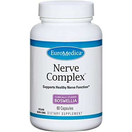 Nerve Complex Supplement - 60 Vegan Capsules for Nerve Support, Stress Relief & Cognitive Health | Ideal for Daily Wellness & Nervous System Care