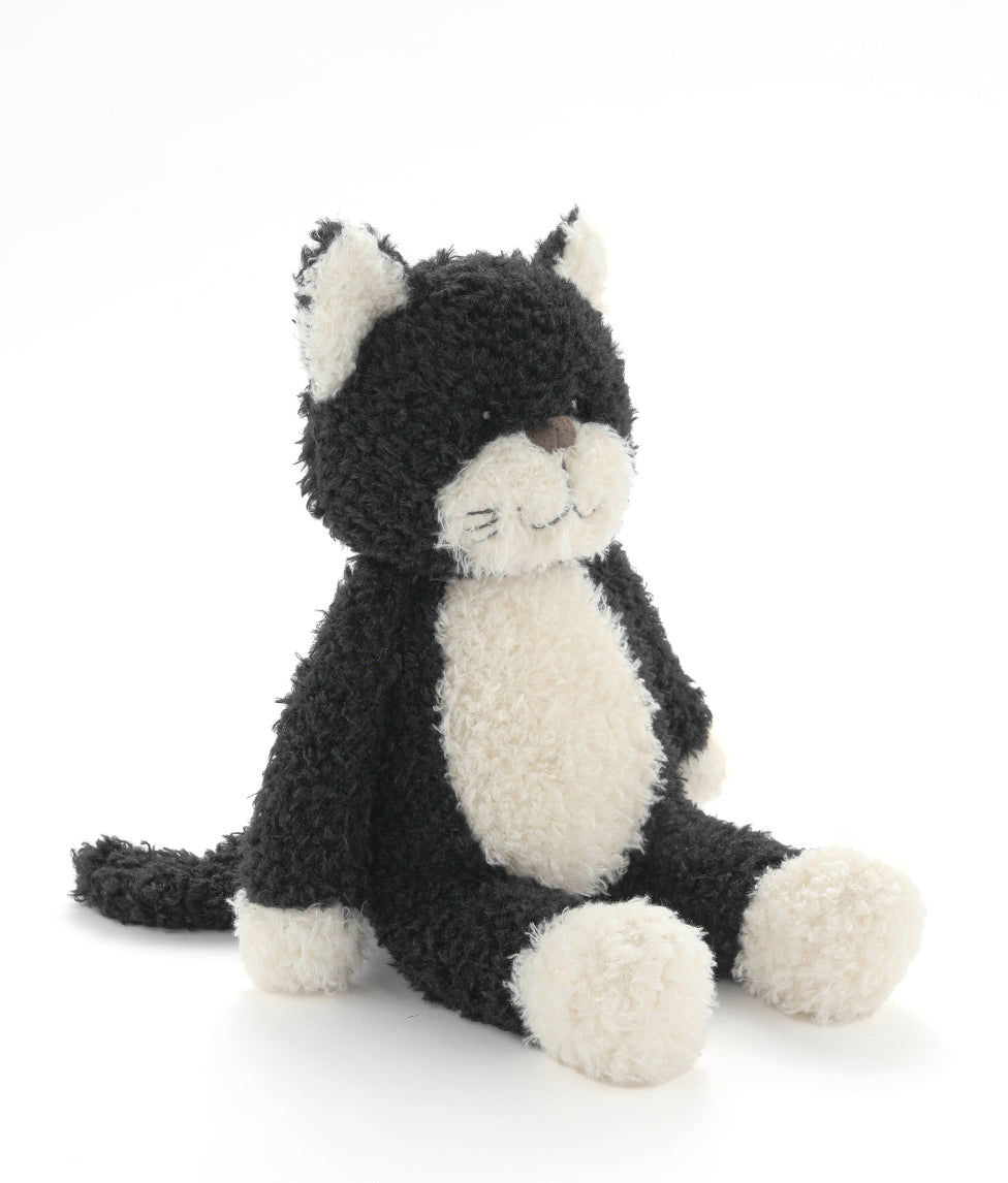 Checkers the Cat - Black Plush Stuffed Animal Toy for Kids & Collectors | Perfect for Gifts, Cuddling & Home Decor