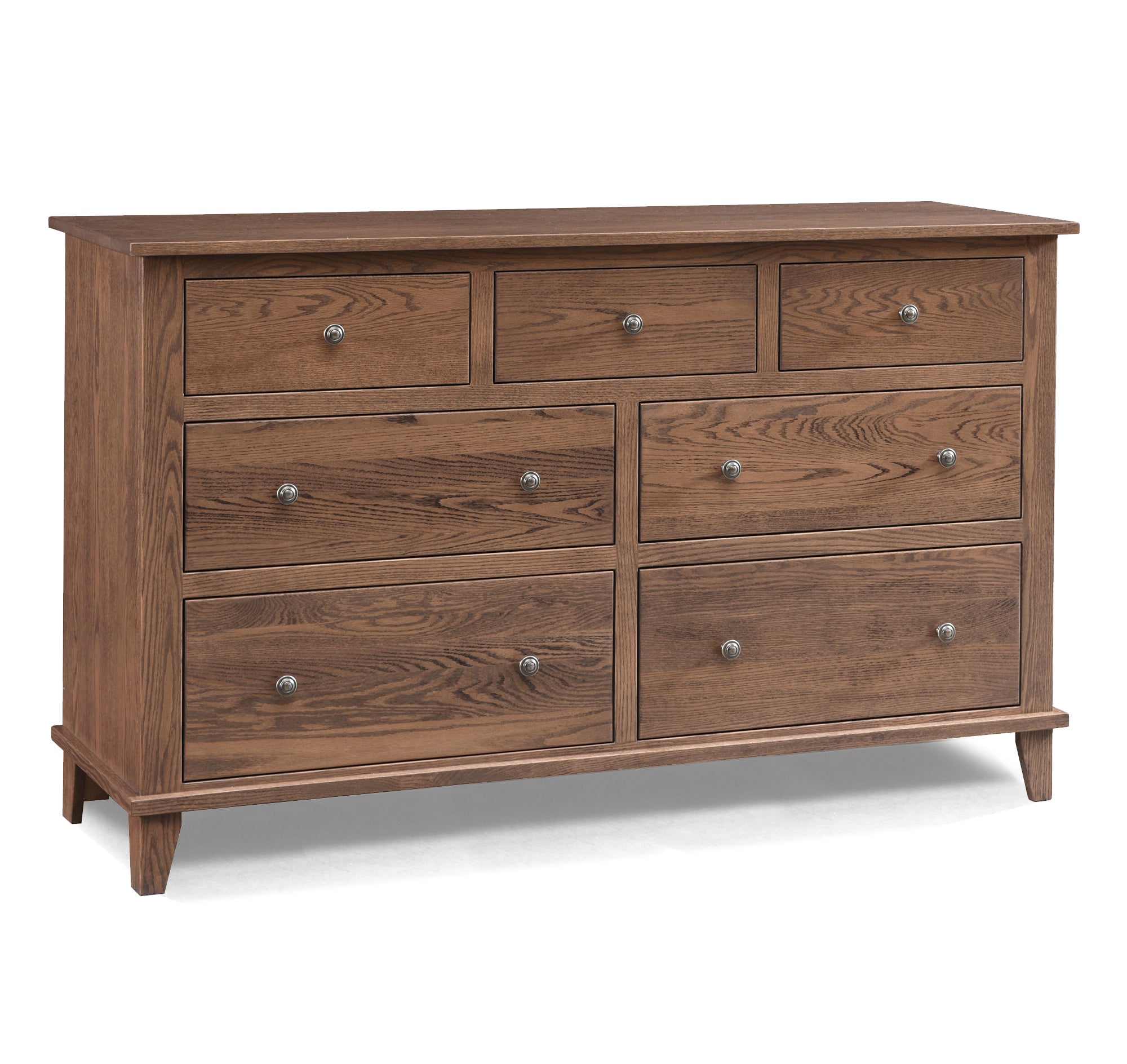 Franklin 7 Drawer Dresser - Modern Wooden Chest of Drawers for Bedroom Storage & Organization - Perfect for Clothes, Accessories, and Home Decor