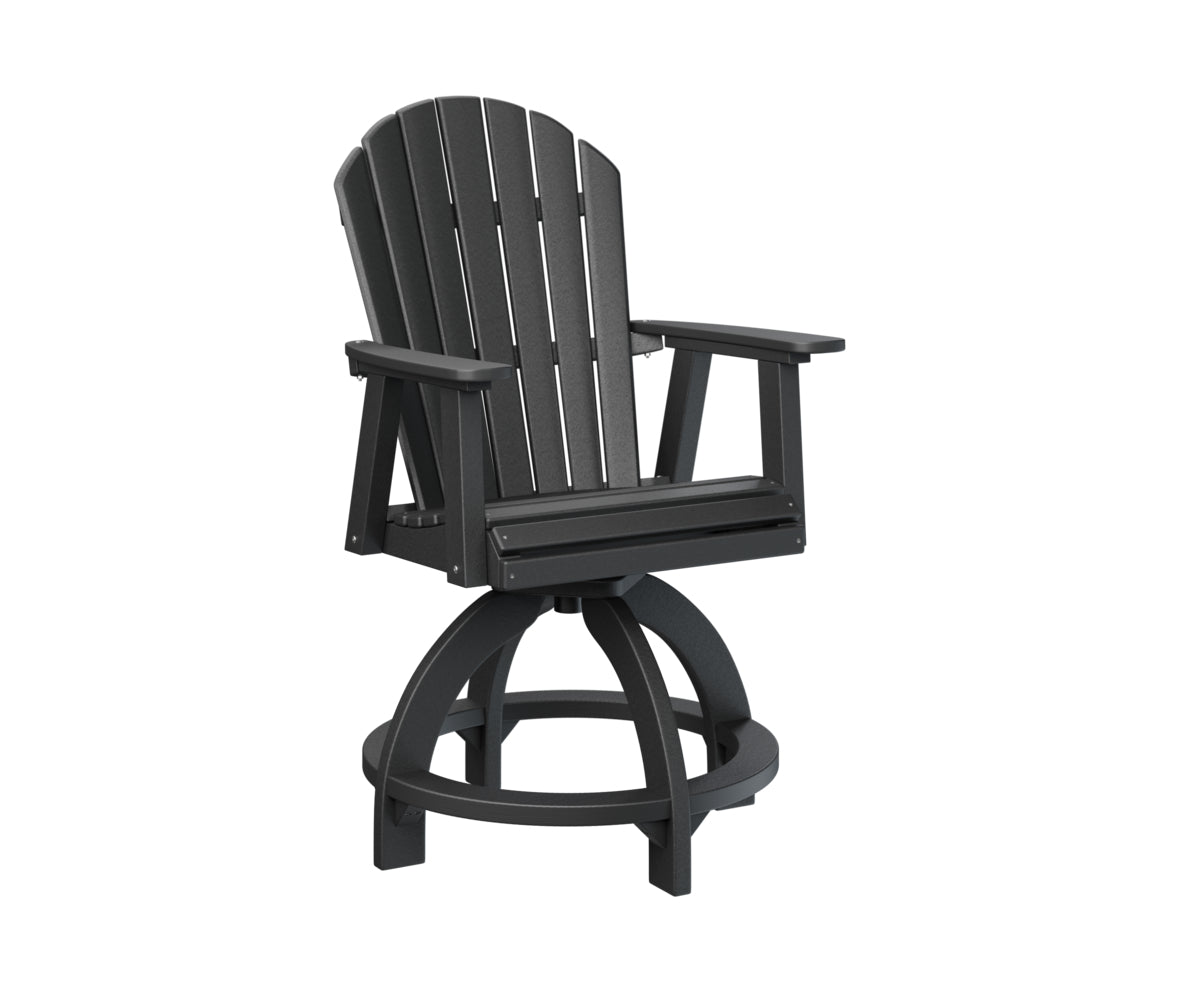 Berlin Gardens Comfo Back Swivel Counter Chair - Adjustable Height Bar Stool for Kitchen Island, Breakfast Nook & Home Decor - Comfortable Modern Seating for Dining & Entertaining