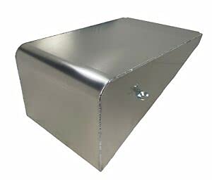 Peterbilt Style Chrome Battery Box Cover - Heavy Duty Truck Accessory for Semi Trucks & Trailers - Perfect for Replacement & Restoration Projects