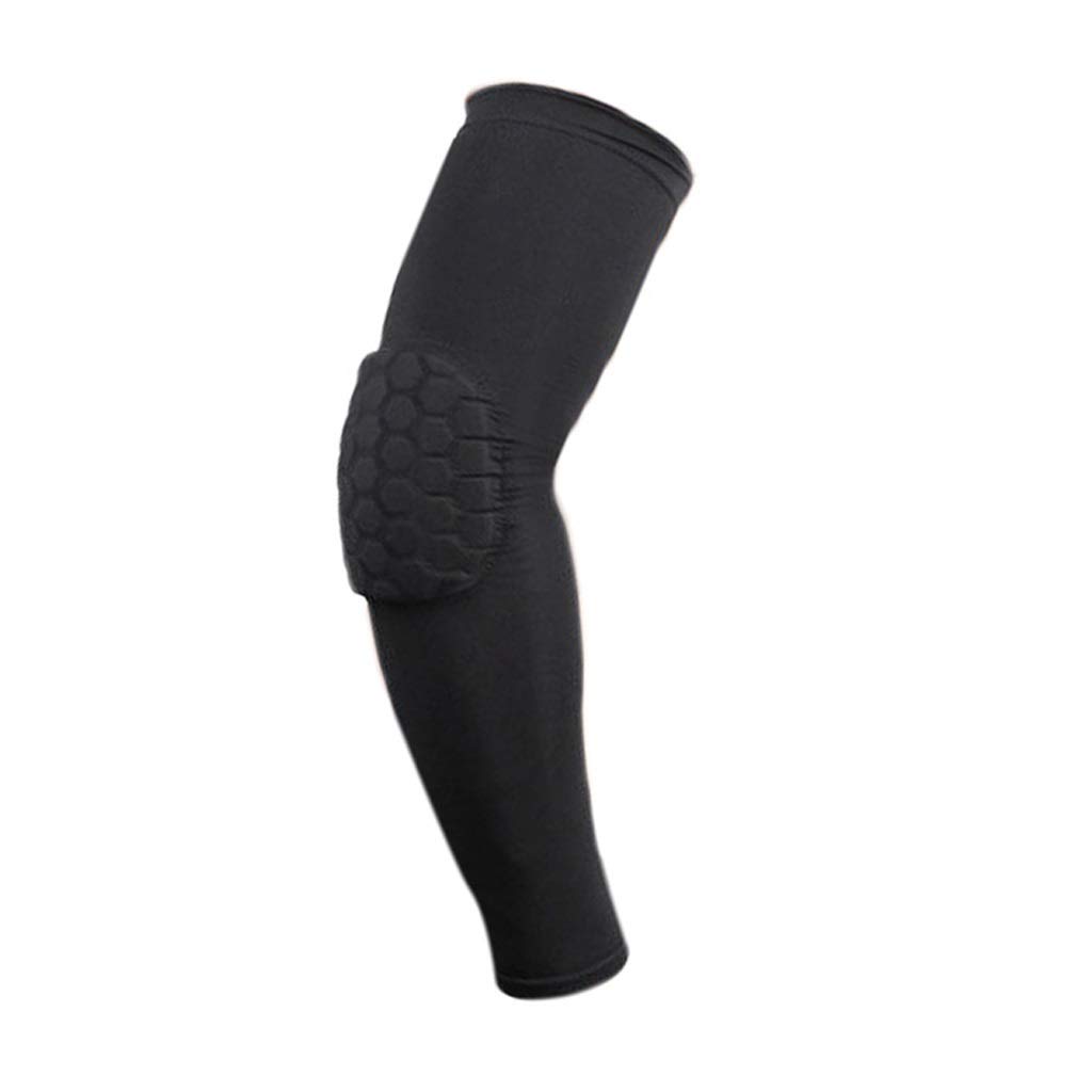 YDHWY 1PCS Honeycomb Foam Arm Sleeve - Anti-Slip Basketball Elbow Support Brace, Crashproof Sports Armband Protector (Medium) - Perfect for Basketball, Volleyball & Gym Workouts