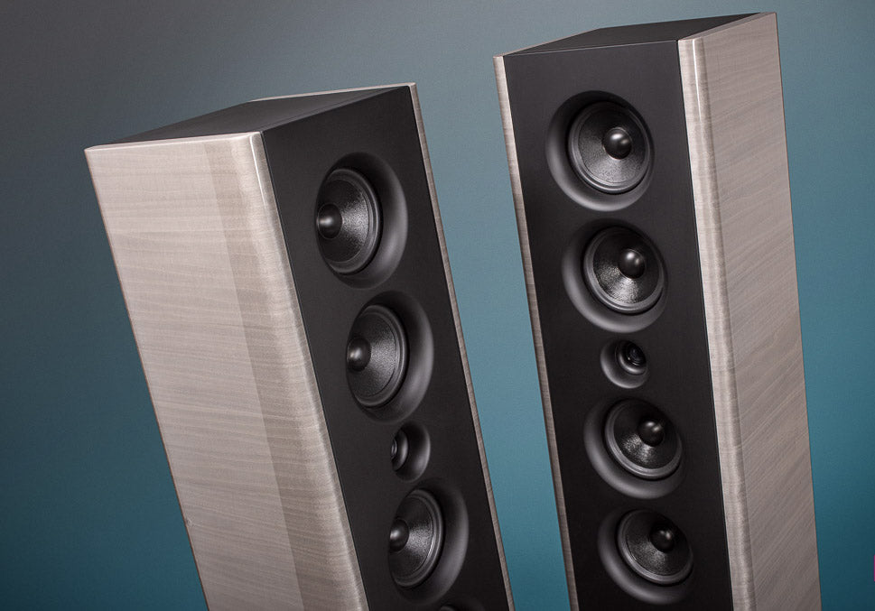 Grandinote Mach 4 High-End Floorstanding Speakers - Audiophile Grade Home Theater & Music System (Perfect for Living Rooms, Home Theaters & Hi-Fi Listening Spaces)