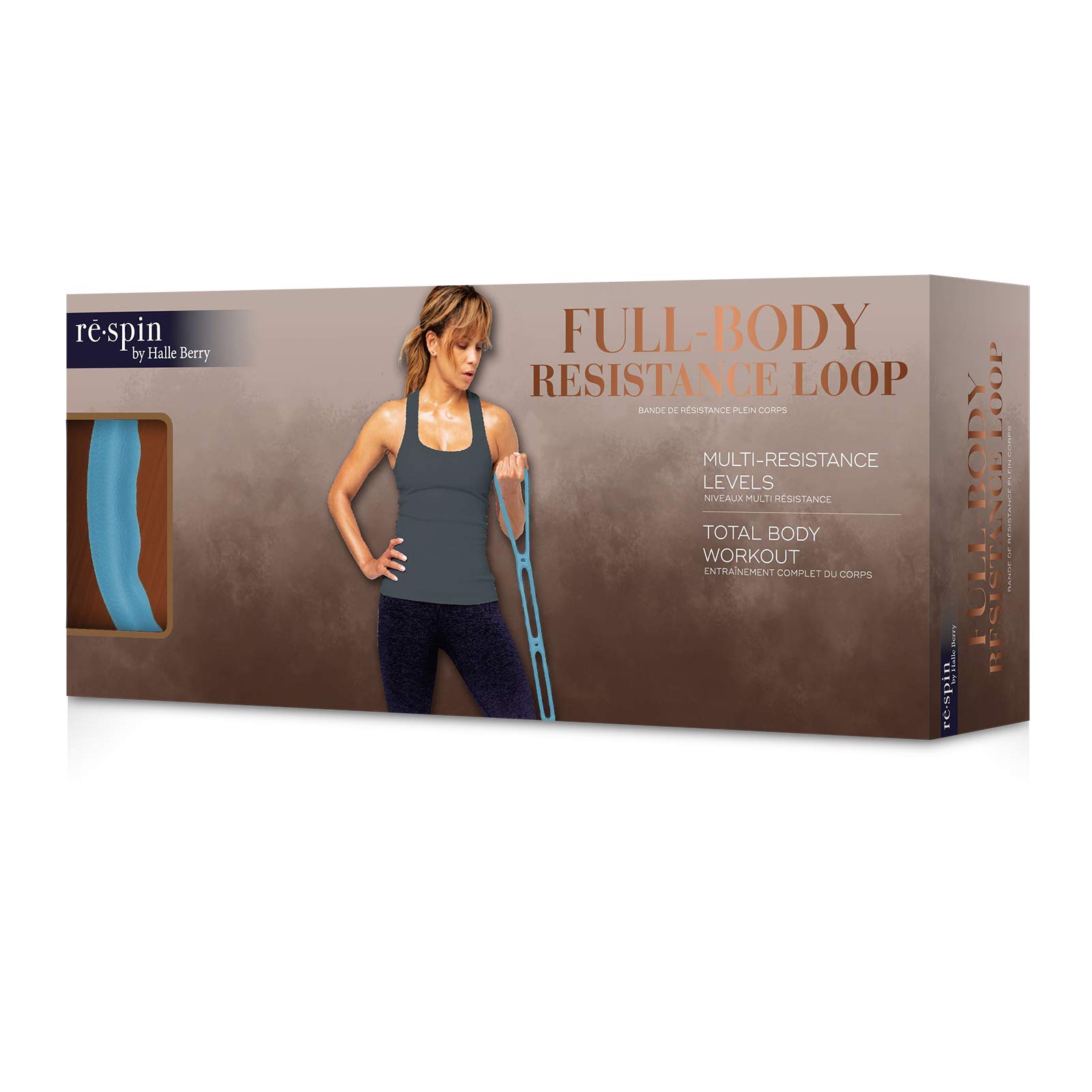 Halle Berry Fitness Collection: Full Body Resistance Loop Bands for Women & Men - Workout Bands for Strength Training, Yoga, Pilates, and Home Gym Exercises