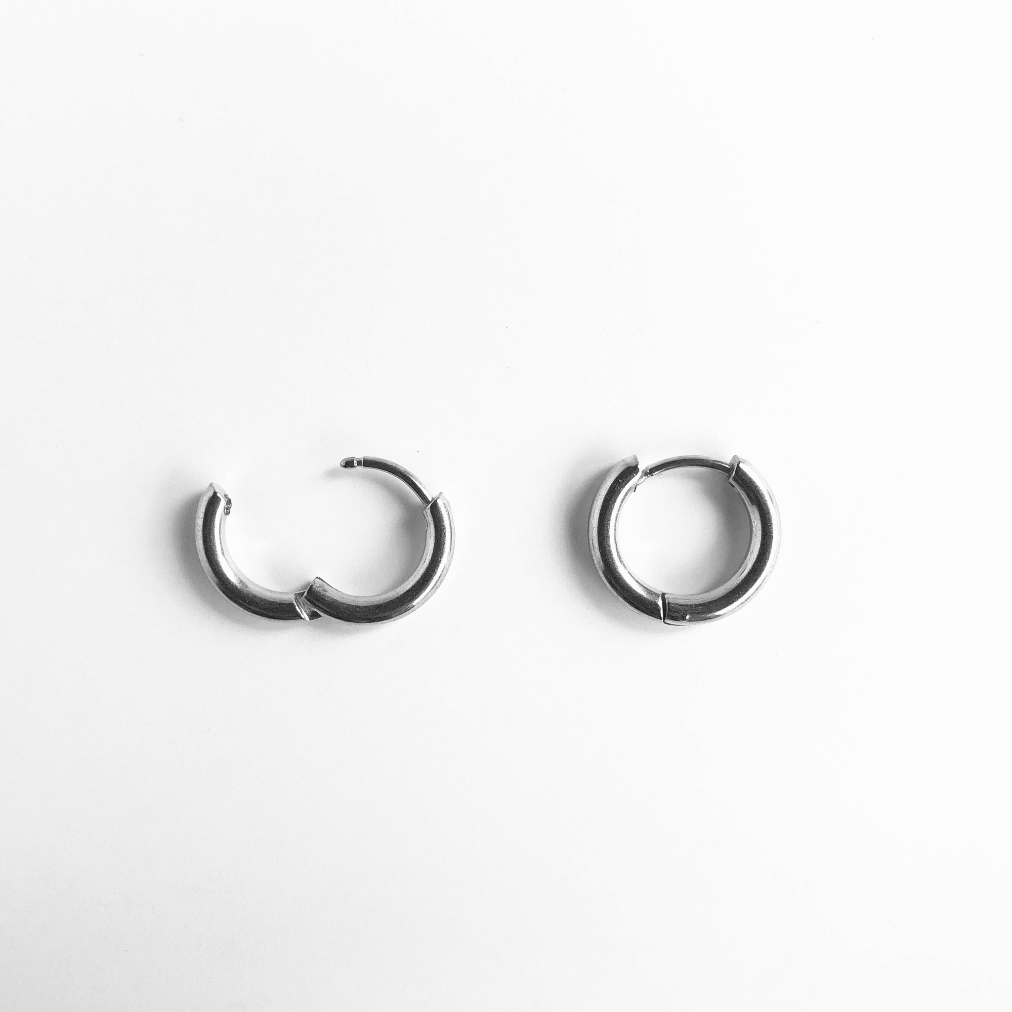 Medium Tube Hoops - 14K Gold Plated Huggie Hoop Earrings for Women, Minimalist Dainty Everyday Jewelry Gift for Her | Perfect for Work, Date Night & Casual Wear