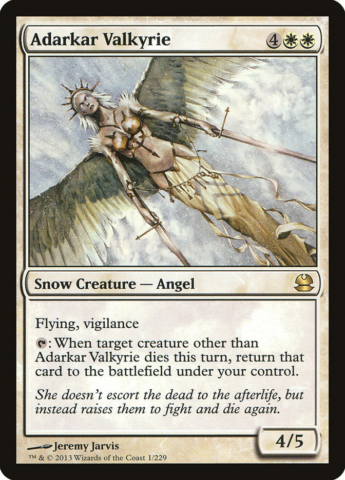 Adarkar Valkyrie - Modern Masters MTG Card - Rare Collectible Trading Card Game for Magic: The Gathering Players - Perfect for Deck Building and Competitive Play