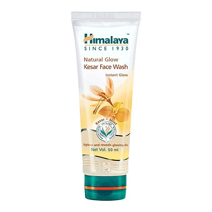 Himalaya Herbals Kesar Fairness Face Wash 50ml - Brightening & Glowing Skin for Daily Use - Perfect for Morning & Night Cleansing Routine