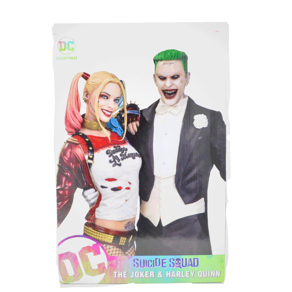 DC Collectibles Joker & Harley Quinn Statue 12 Inch - Premium DC Comics Super-Villain Action Figure for Display & Collection - Perfect for Comic Book Fans & Home Office Decor