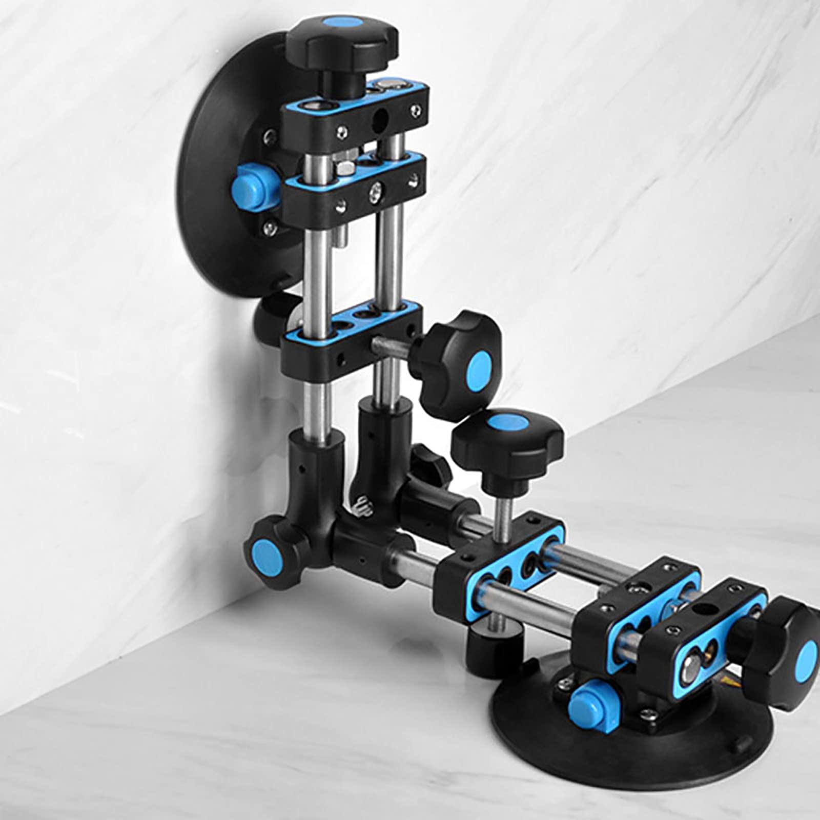 6 Inch Tile Spacer Leveling System with Vacuum Suction Cups for Seamless Joint Alignment - Solid Surface Countertop Installation Tool for Quartz, Granite, Stone, and Marble Slabs - Perfect for DIY Home Renovation and Professional Tile Work