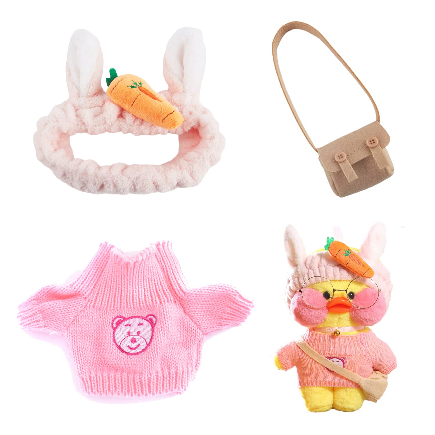 Cartoon Duck Plush Doll Clothes for 30cm Stuffed Animals - Outfit for Plush Duck Toys