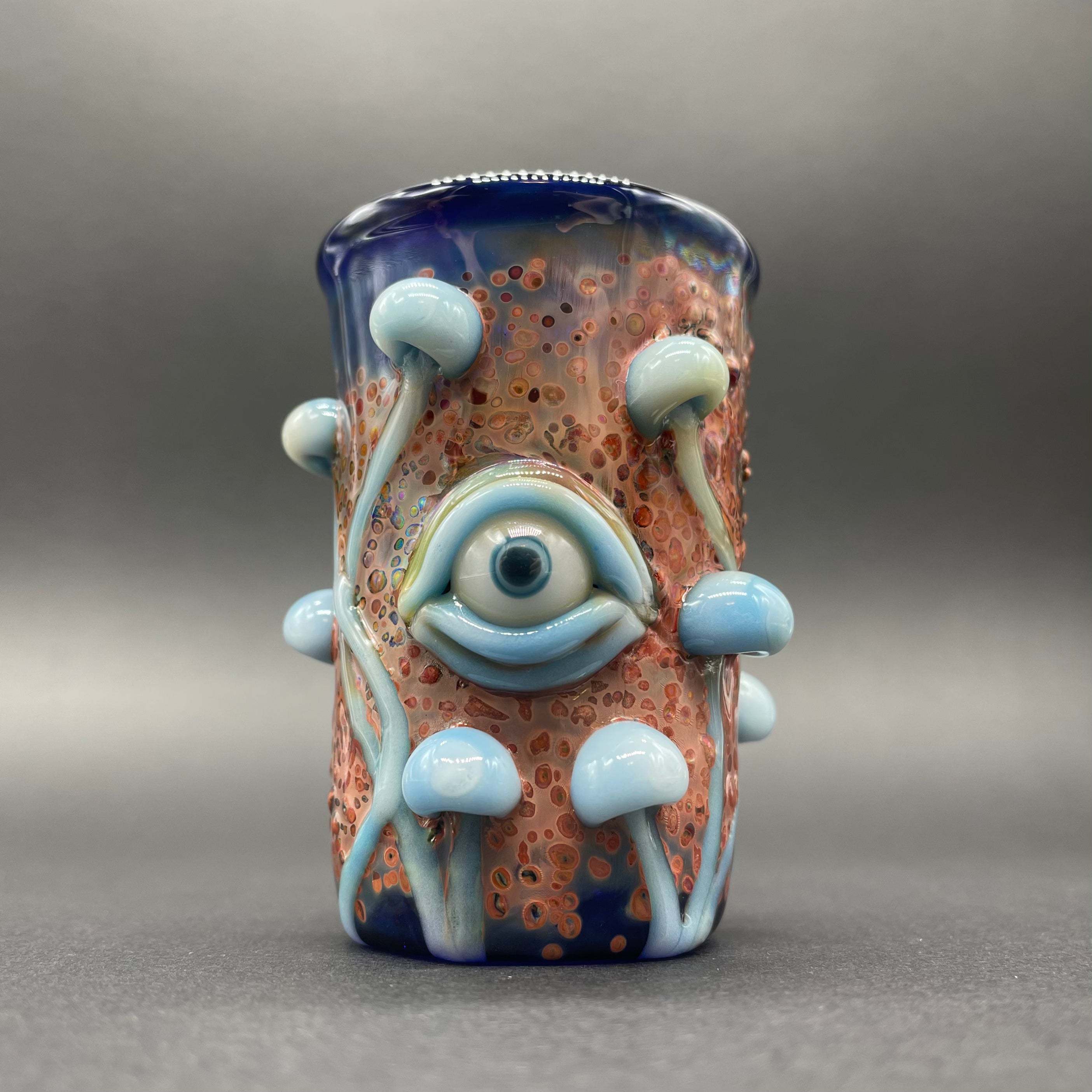 Siberian Mushroom Shot Glass - Unique Handcrafted Ceramic Drinking Cup for Vodka, Whiskey, Tequila - Perfect for Parties, Camping & Home Bar Decor