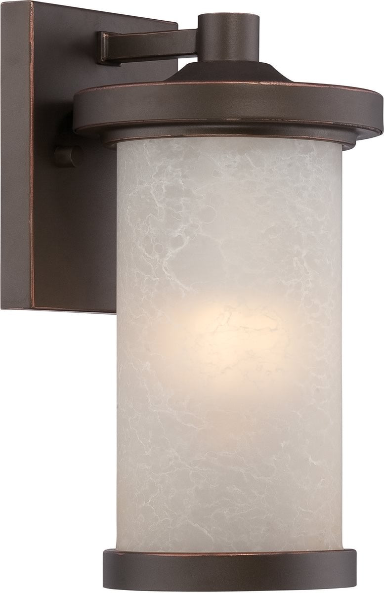10H Diego 1 Light LED Outdoor Wall Sconce - Mahogany Bronze Finish - Weatherproof Exterior Lighting for Porch, Patio, Garden & Entryway