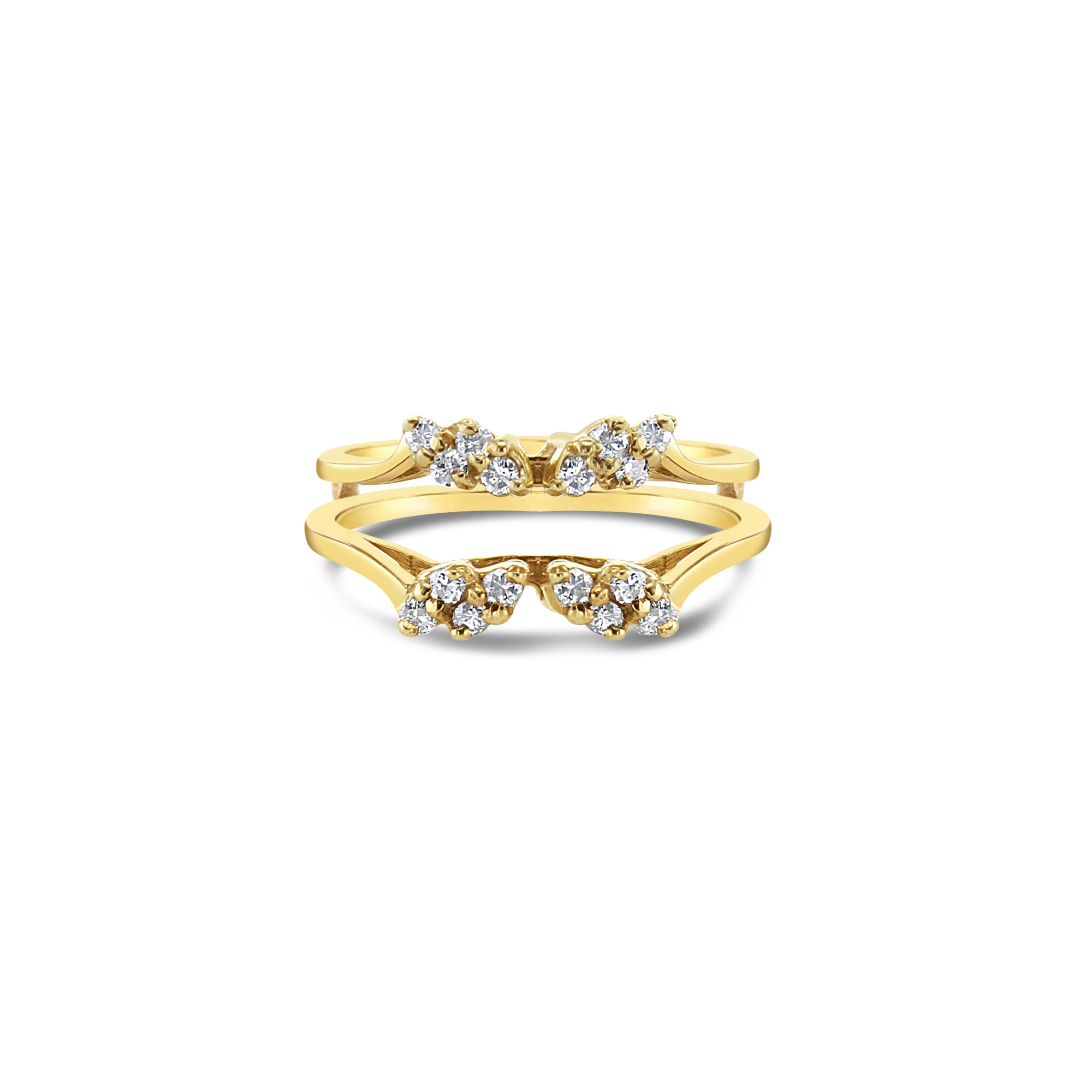 Diamond Ring Guard & Enhancer - Elegant Wedding Band Spacer for Engagement Rings & Bridal Jewelry - Perfect for Proposals, Anniversaries & Special Occasions