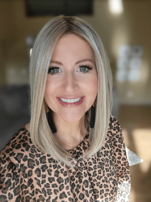 HF Synthetic Lace Front Wig with Mono Part - Natural Looking Straight Hair for Women | Perfect for Cosplay, Daily Wear & Special Occasions