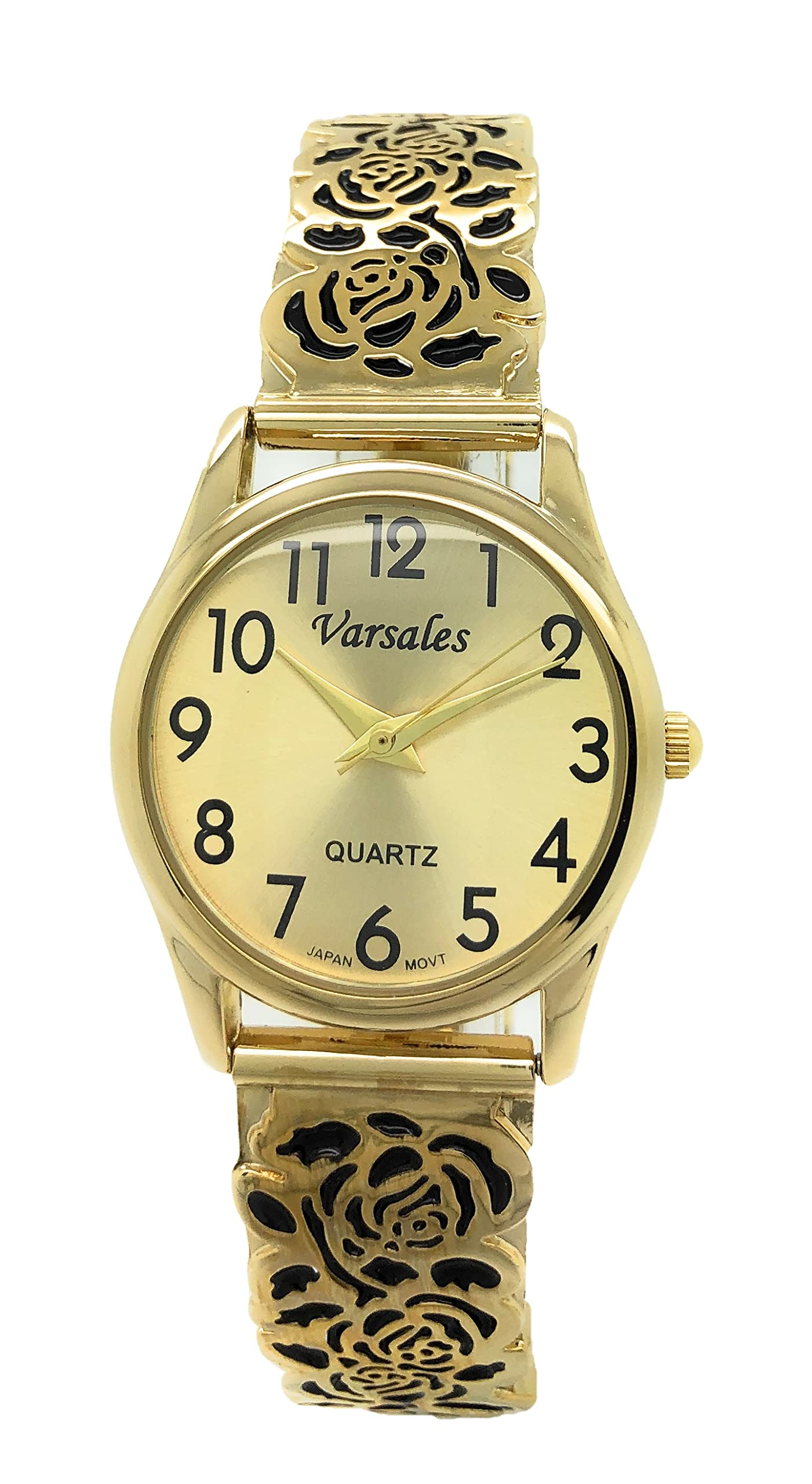 Elegant Floral Stretch Elastic Band Fashion Watch for Women - Perfect for Casual Wear, Office, and Special Occasions