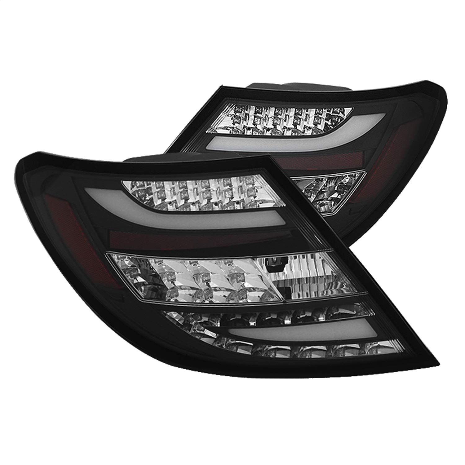 Spyder Auto 5072733 LED Tail Lights Black/Clear - High-Performance Brake Lights for Trucks & SUVs
