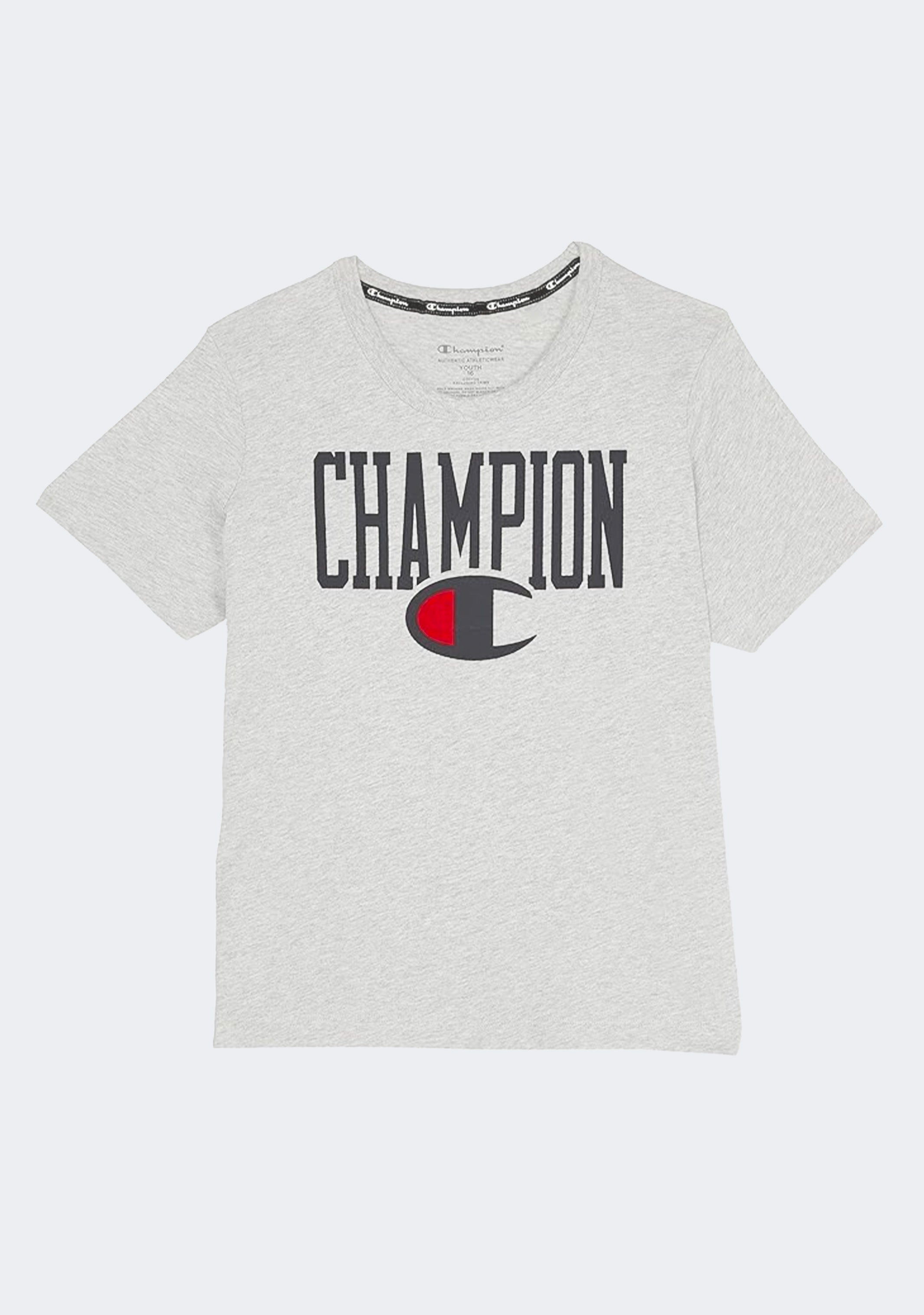 Champion Kids' Sporty Boxy Crop Tee - Comfortable Cotton T-Shirt for Girls & Boys, Casual Playwear & Athletic Outfits for School, Sports & Everyday Wear