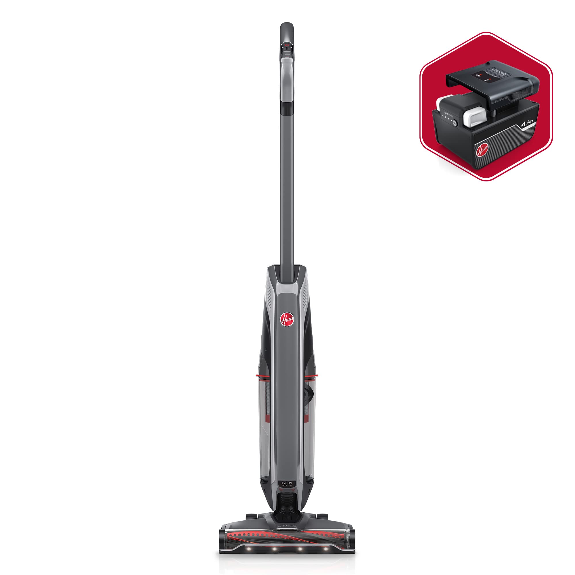 Hoover ONEPWR Evolve Pet Elite Cordless Vacuum Cleaner | Lightweight Stick Vacuum for Pet Hair | XL Dirt Cup Capacity | Perfect for Hardwood Floors & Carpets | Ideal for Home Cleaning & Pet Owners