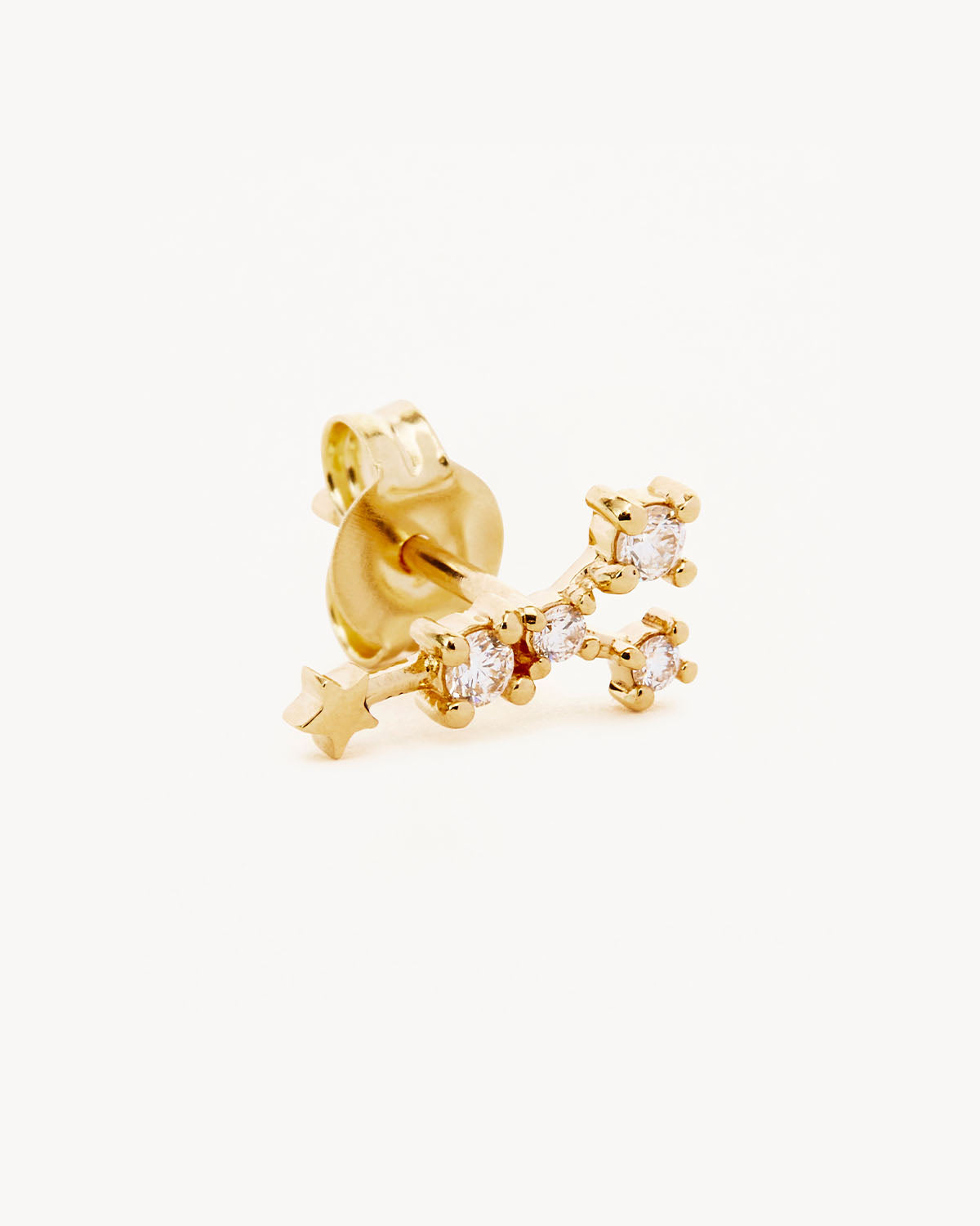 14K Solid Gold Starry Night Zodiac Constellation Diamond Earrings for Cancer - Perfect Gift for Birthday, Anniversary & Special Occasions