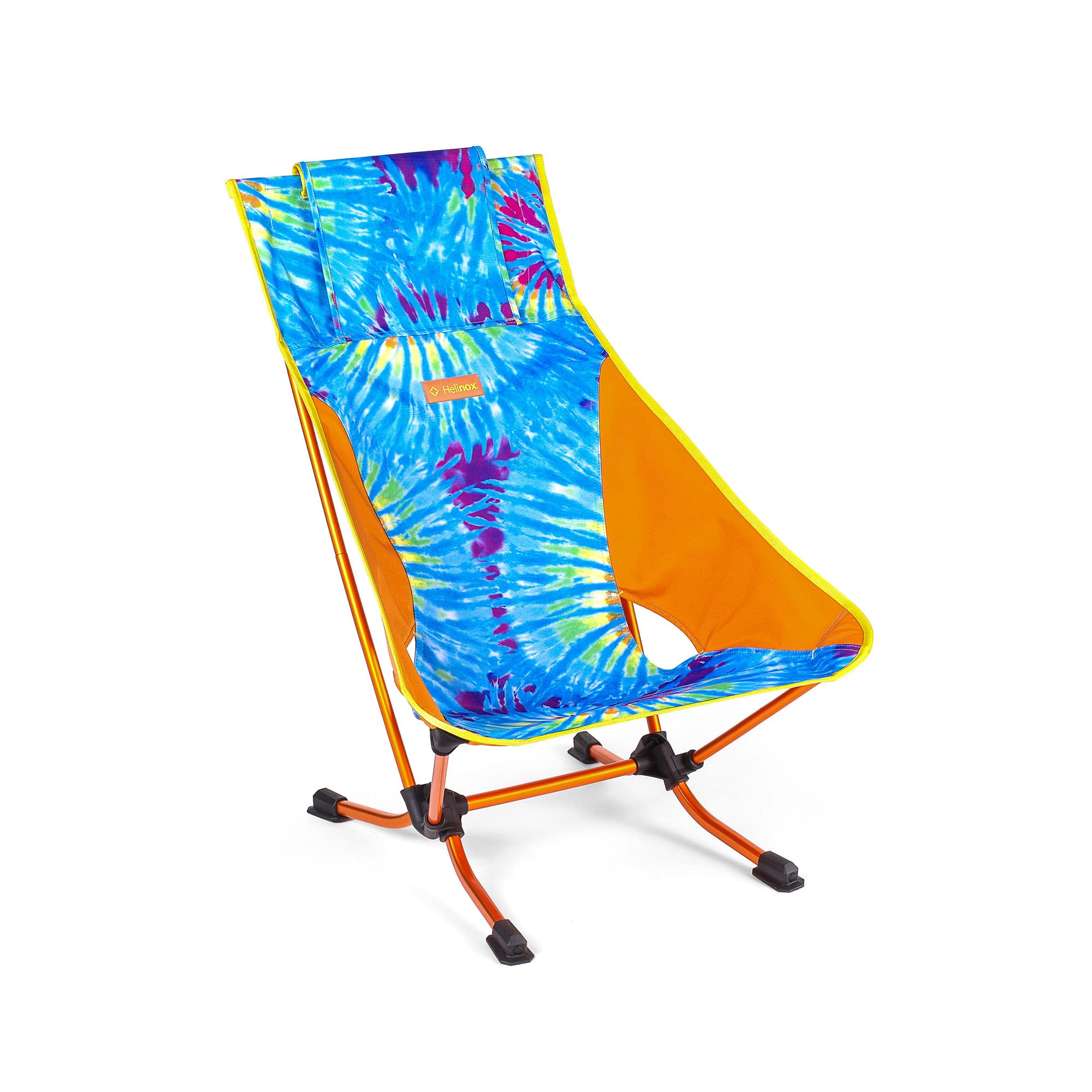 Helinox Lightweight Compact Folding Camping Chair with Storage Pockets - Portable Low-Profile Beach Chair for Outdoor, Picnic, Travel & Backpacking | Tie-Dye Design