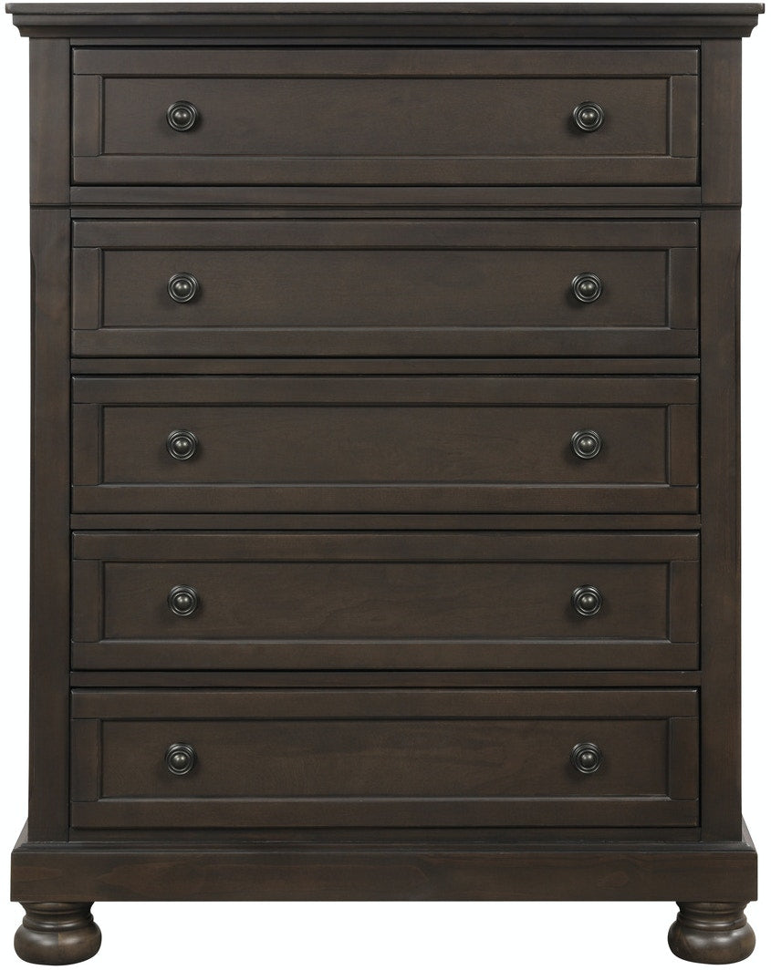 Stylish Begonia Bedroom Chest - 5-Drawer Dresser for Bedroom Storage & Organization | Perfect for Home, Apartment, and Dorm Room Decor