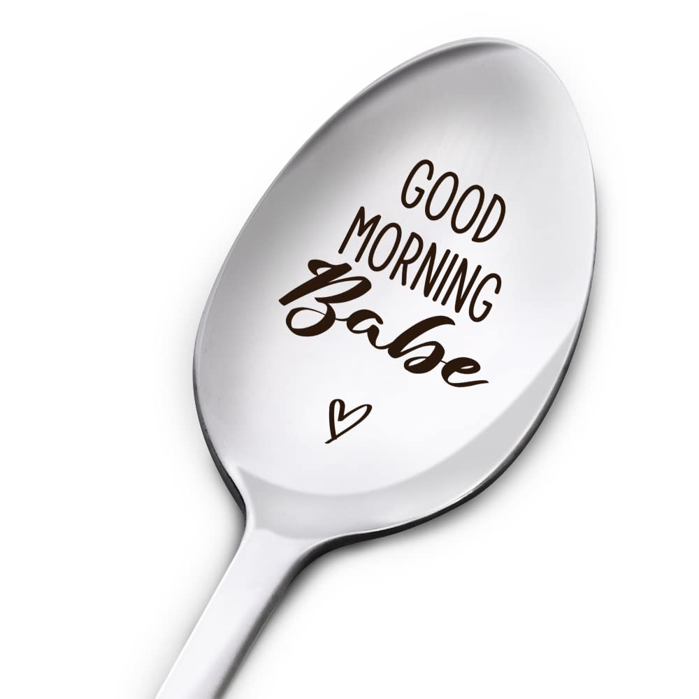 Engraved Stainless Steel Spoon Gift for Couples - Valentine's Wedding Anniversary Birthday