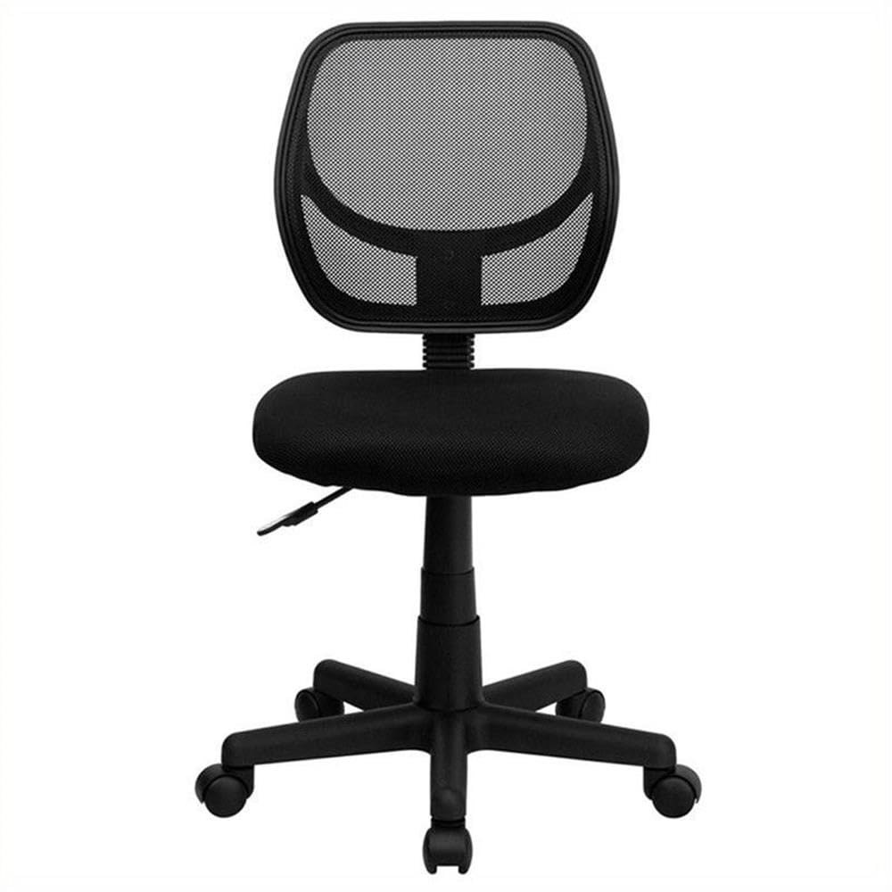 Ergonomic UrbanPro Mid-Back Black Mesh Office Chair with Lumbar Support - Perfect for Home Office, Gaming & Computer Workstations