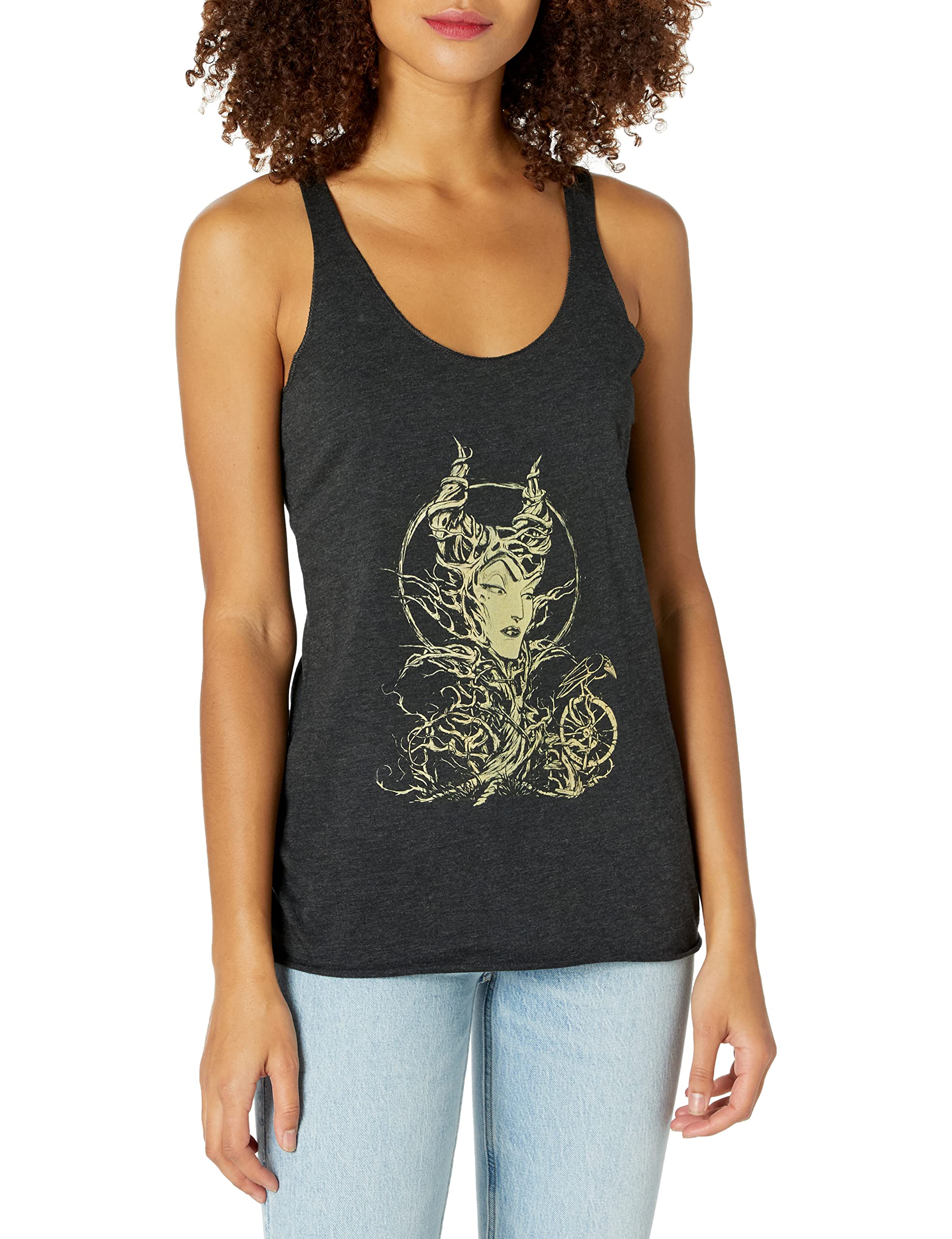 Disney Princess The Gift Tri-Blend Racerback Tank Top for Women - Soft Layering Tee - Perfect for Casual Wear, Gym & Summer Outfits