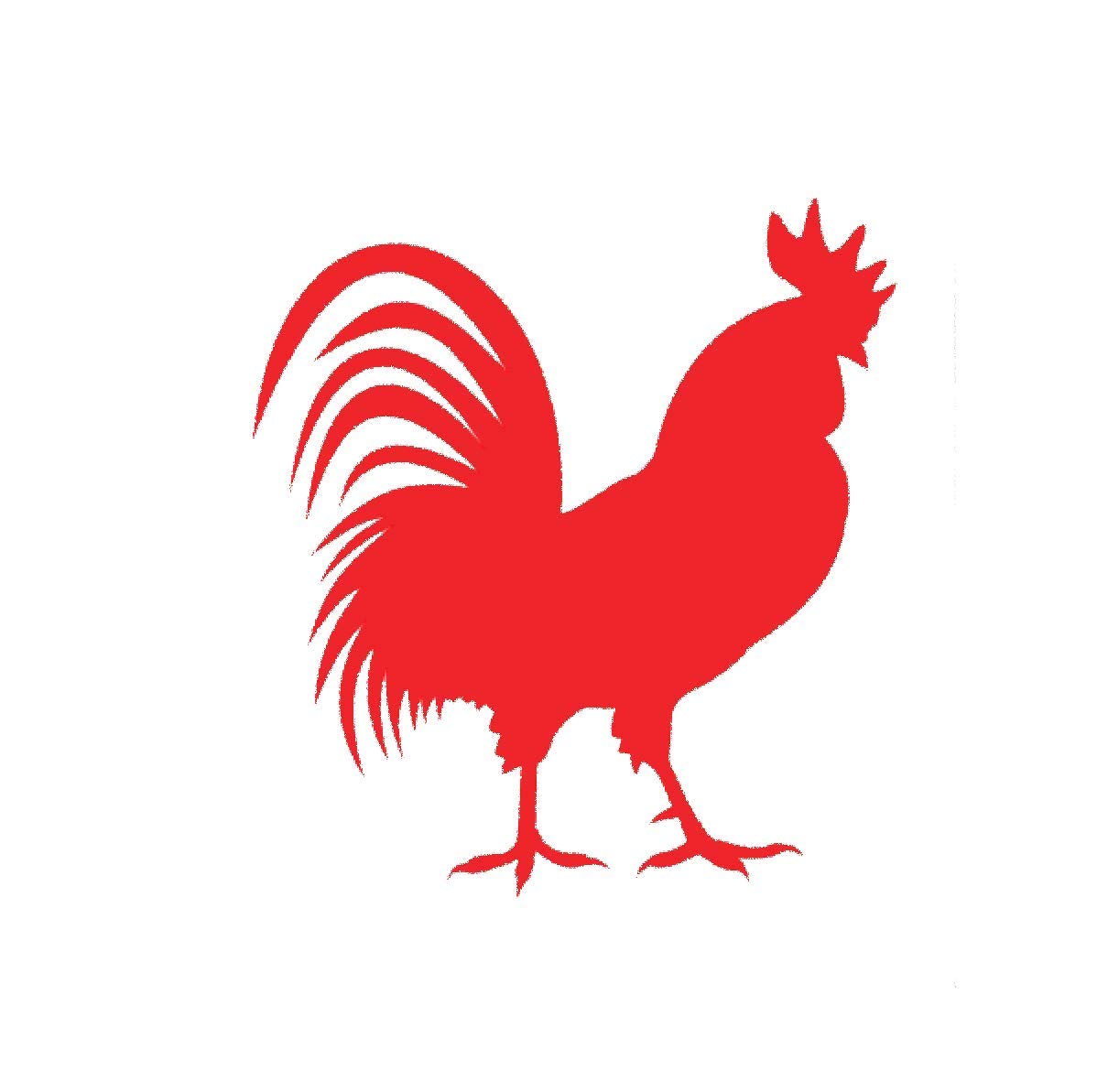 WickedGoodz Custom Rooster Vinyl Decal - Chicken Sticker for Cars, Cups, Tumblers, Windows, Walls & Bumpers - Style 2 | Farmhouse Decor, Kitchen Accessories & Country Home Decoration