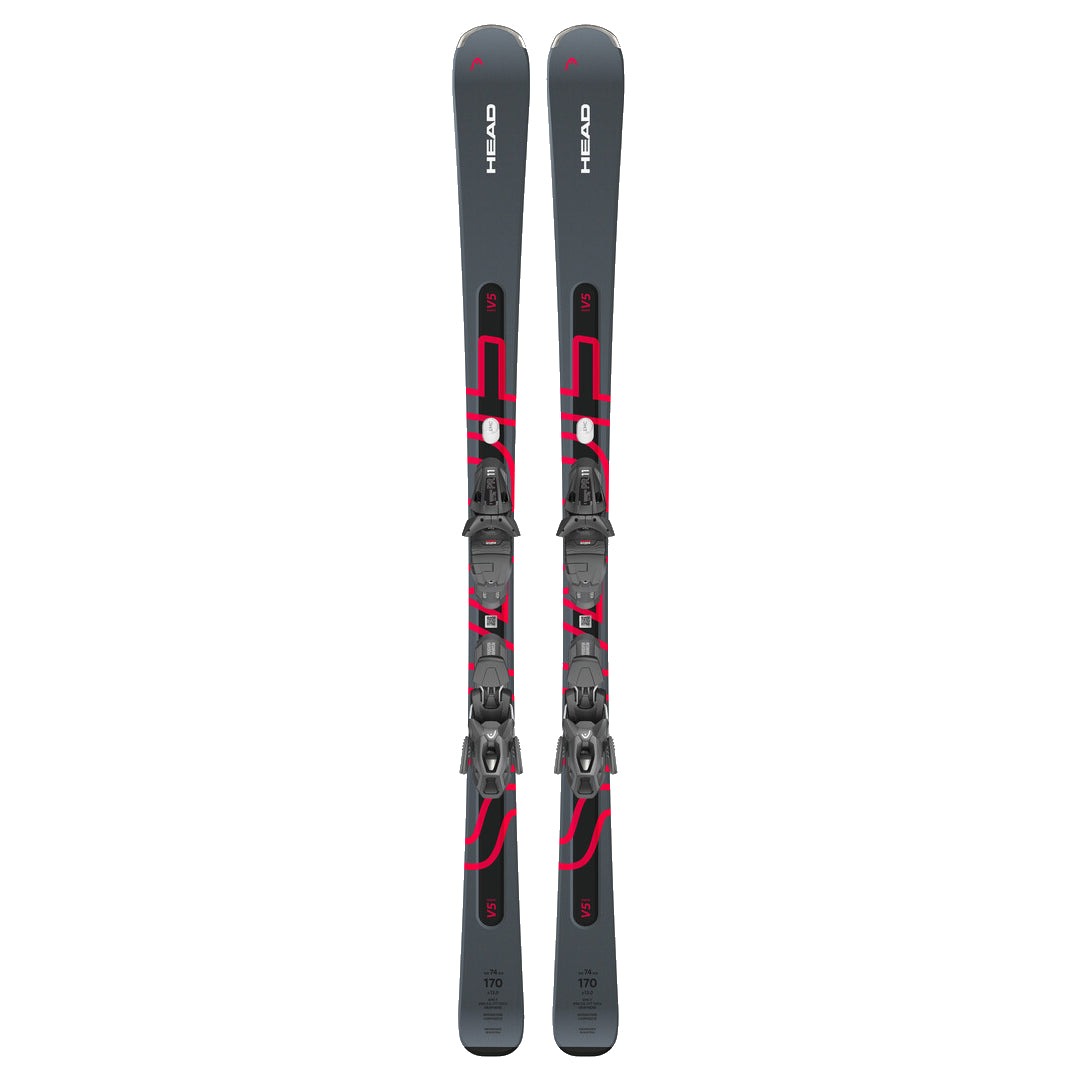2025 Head SHAPE E V5 Skis with PR 11 GW Bindings - All-Mountain Performance Skis for Men & Women | Perfect for Powder, Groomers & Freeride Skiing
