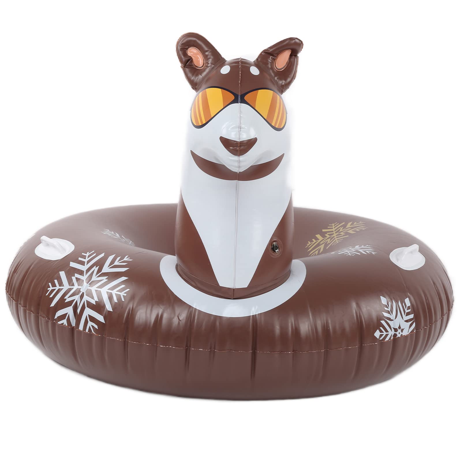 Inflatable Snow Tube Sled for Winter & Pool - Heavy Duty, Waterproof, Sealed Design for Kids & Adults - Perfect for Snow Tubing, Water Slides & Backyard Fun