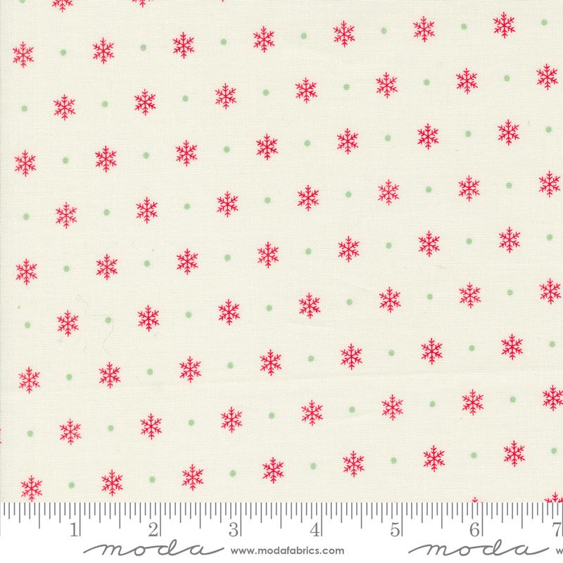 Urban Chiks Kitty Christmas Flurry Blenders Snowflake Fabric - Ivory Snow by the Yard | Holiday Quilting, DIY Crafts & Home Decor