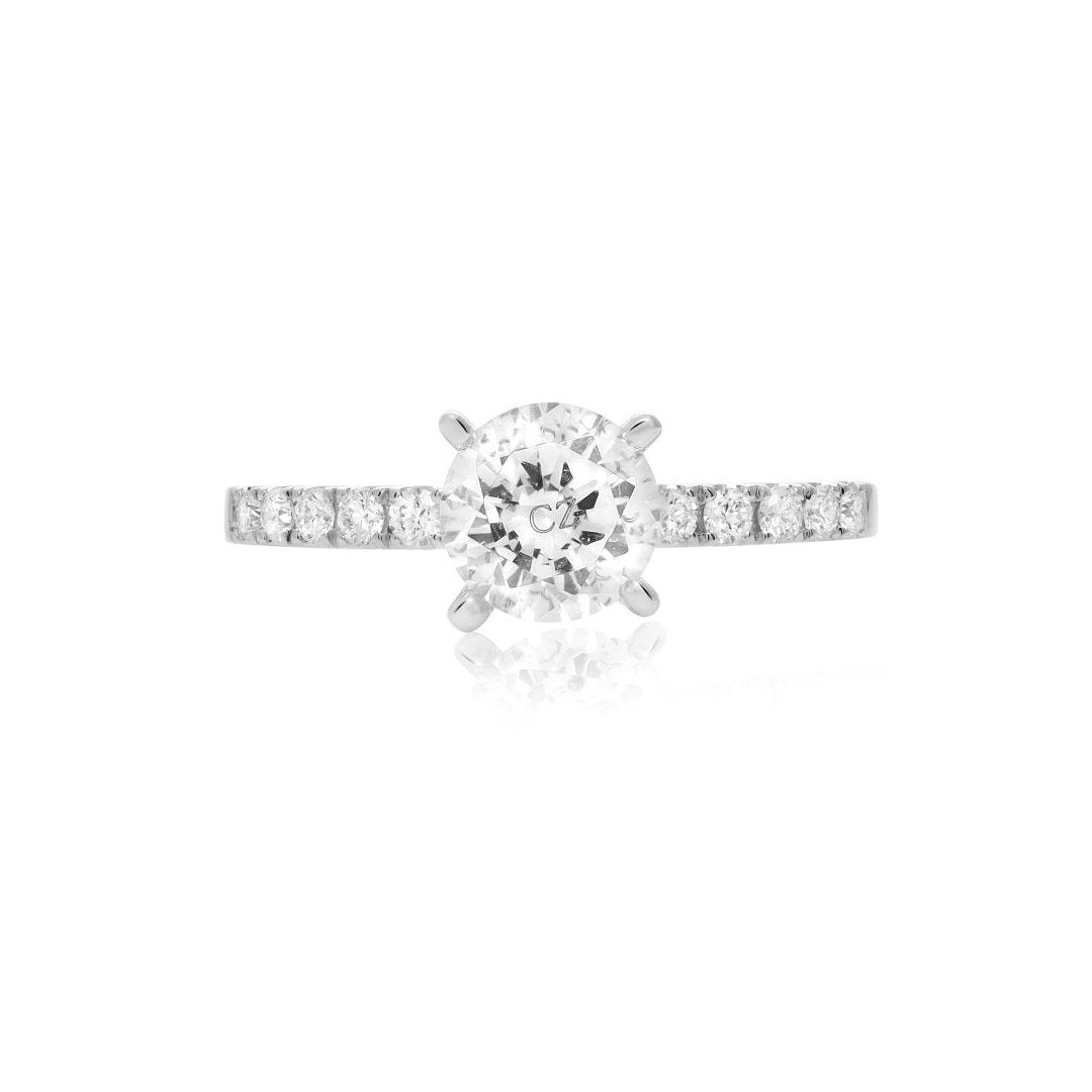 0.24 Carat Diamond Solitaire Engagement Ring for Women - Elegant Wedding Band, Promise Ring, Anniversary Gift for Her - Perfect for Proposals, Valentine's Day & Special Occasions