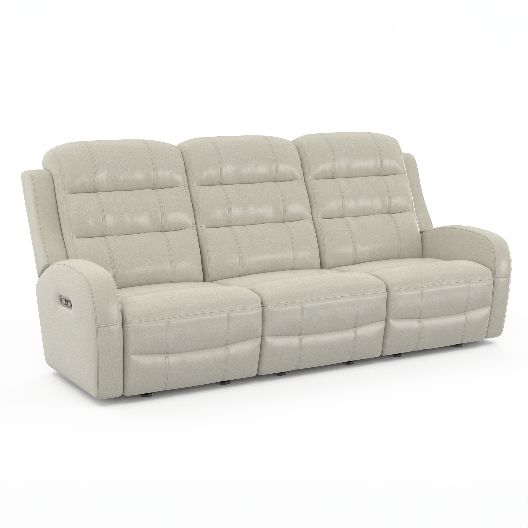 Cass Dual Power Reclining Sofa - Electric Lift Recliner with USB Charging & Massage, Modern Comfort for Living Room, Home Theater, and Office (Brown)