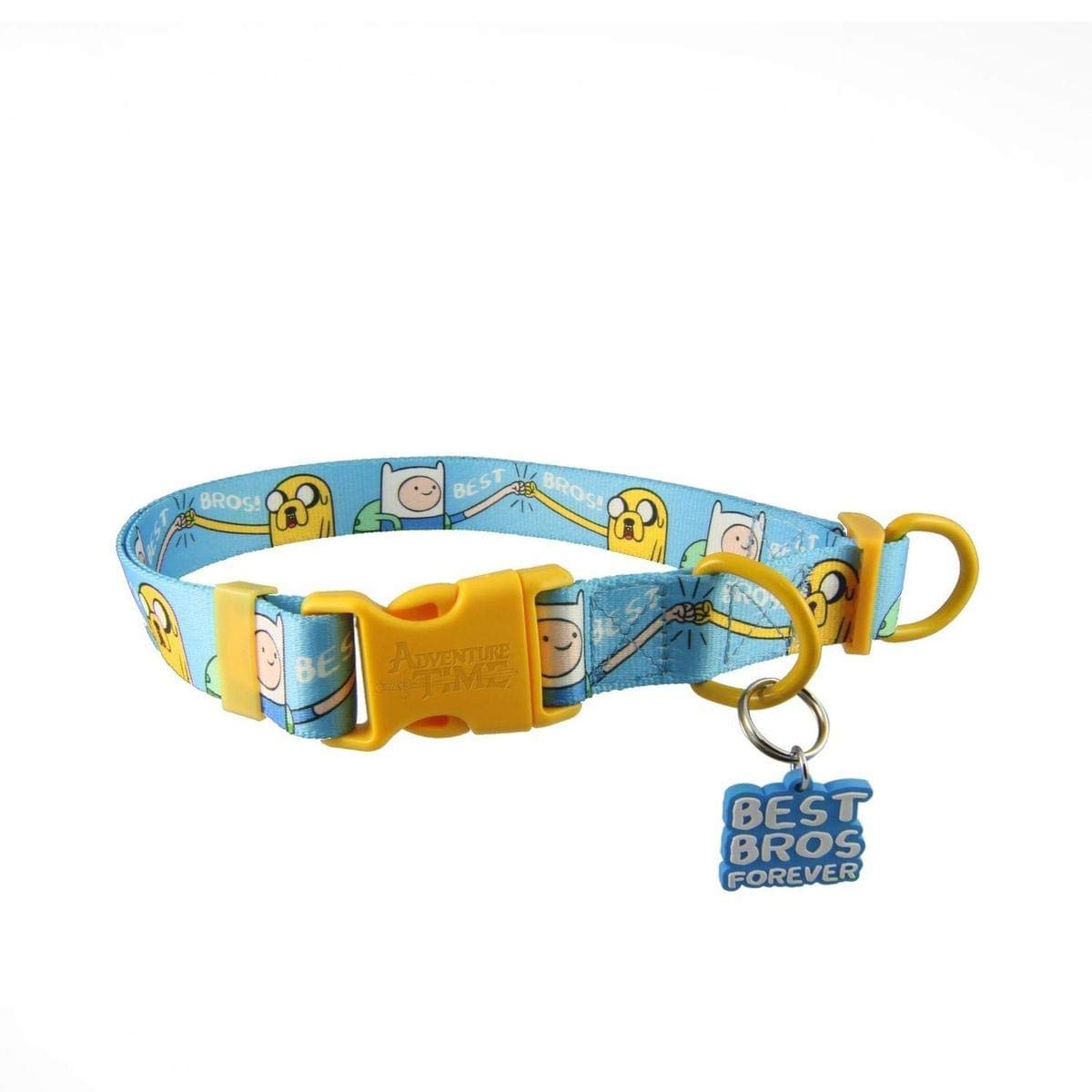 Adventure Time Best Bros! Adjustable Nylon Dog Collar for Large Dogs - Durable Pet Collar for Walking, Training & Outdoor Adventures