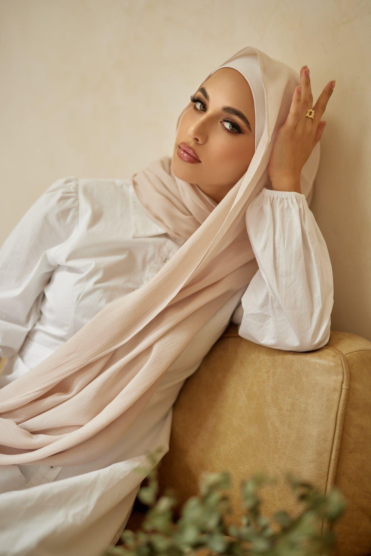 Premium Rayon Hijab Zakia - Soft & Breathable Muslim Headscarf for Women - Perfect for Daily Wear, Prayer, and Special Occasions