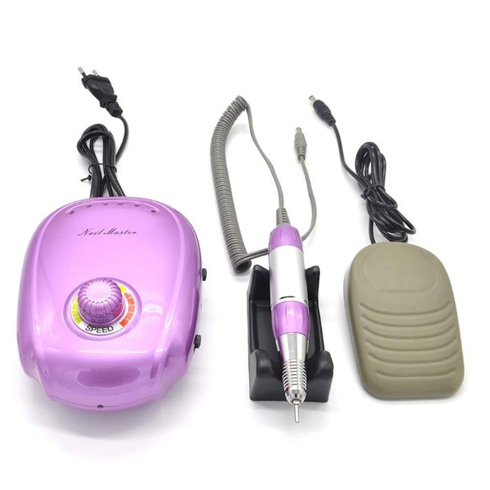 Professional Electric Nail Drill Kit - 35000 RPM Adjustable Speed Manicure Pedicure Machine with 4 Grinder Bits | Perfect for Nail Salon, Home DIY & Professional Use | Ideal for Acrylic, Gel Nails & Nail Art