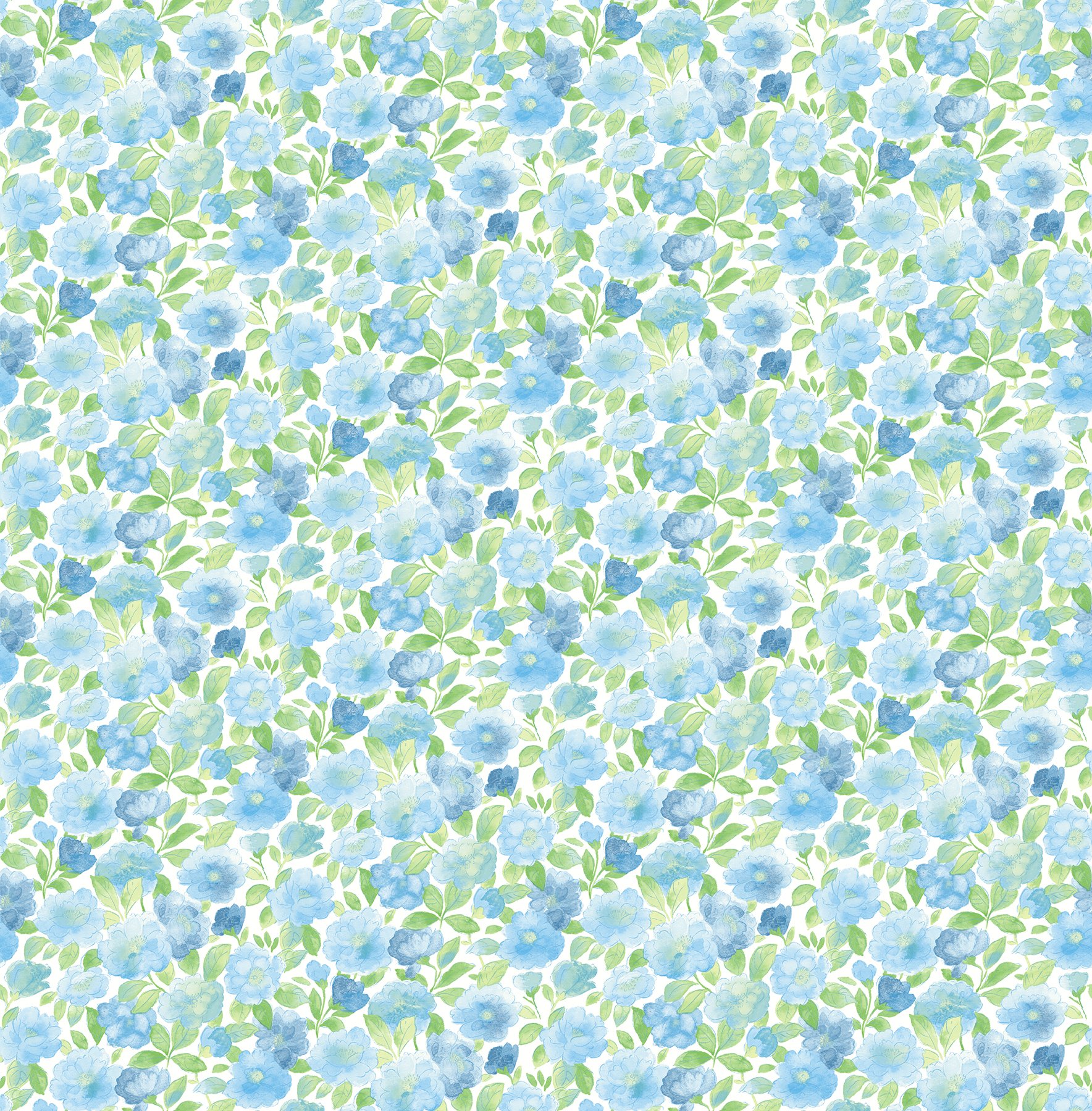 A-Street Prints Astu8 Floral Wallpaper - Sky Blue with Elsie Design for Living Room, Bedroom, or Nursery Decor