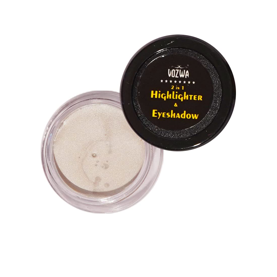 Vozwa 2-in-1 White Highlighter & Eyeshadow Stick - Face Makeup for Glowing Skin | Perfect for Contouring, Highlighting & Everyday Glam Looks