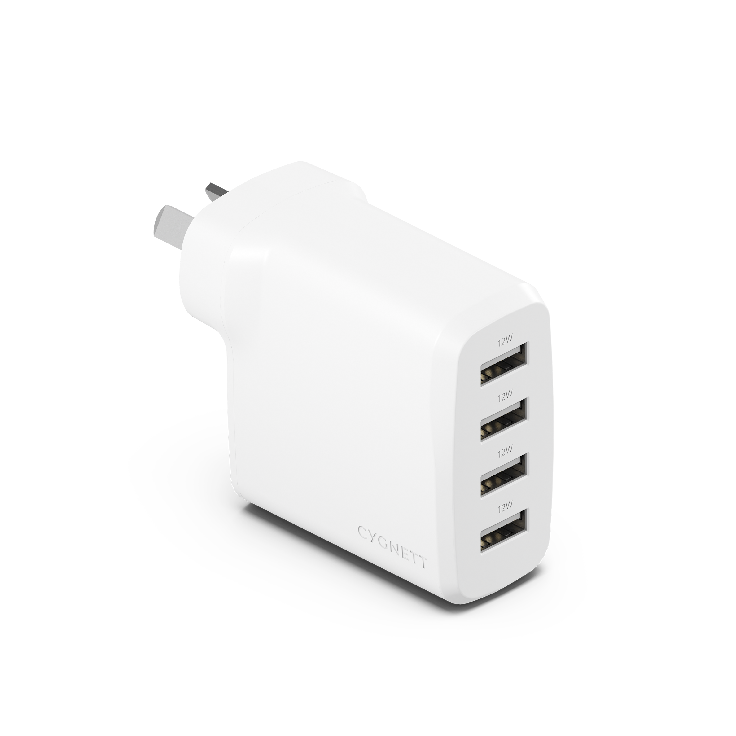 24W Multi Port USB Wall Charger - Fast Charging for iPhone, Android, Samsung - Perfect for Home, Office, Travel & Multiple Device Charging