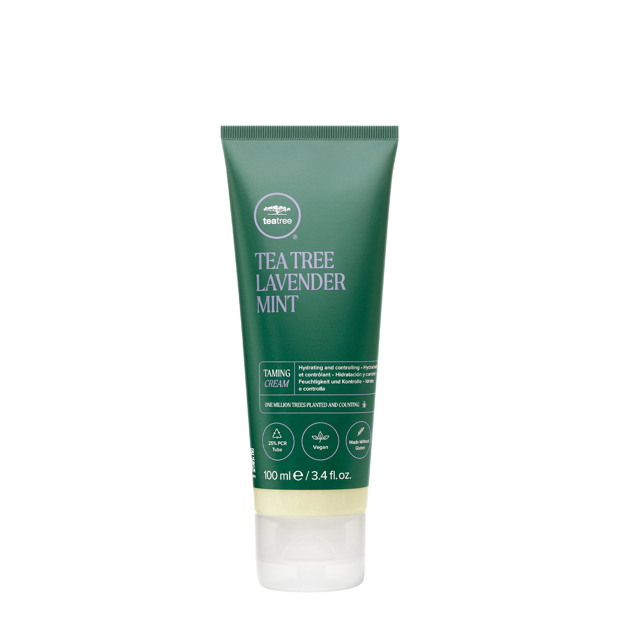 Lavender Mint Taming Cream for Frizzy Hair - Natural Smoothing & Styling Hair Cream for Curly, Wavy, and Dry Hair - Perfect for Daily Frizz Control and Heat Protection
