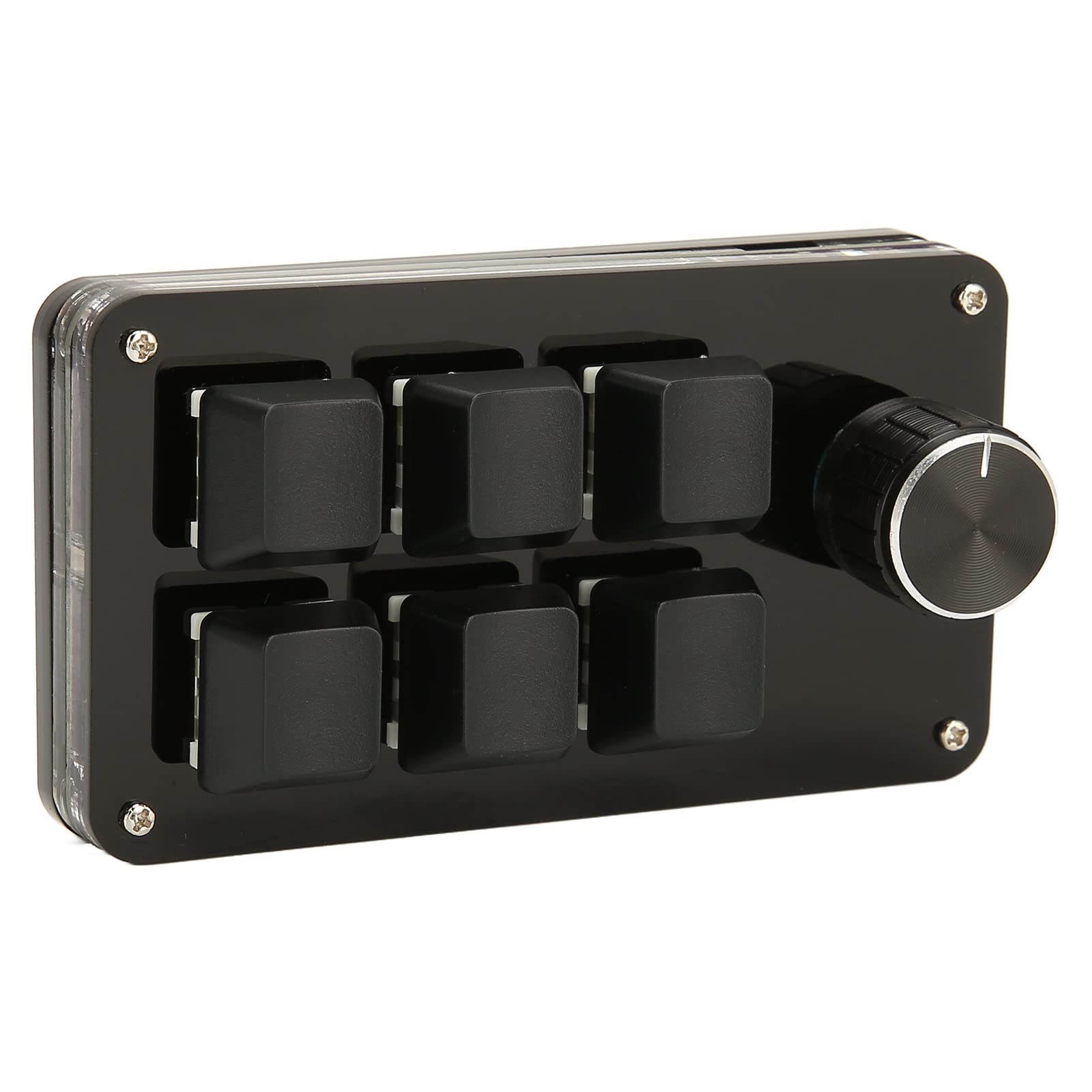 6-Key Mini Mechanical Gaming Keypad - RGB Backlit, One-Handed for OSU & Office Use