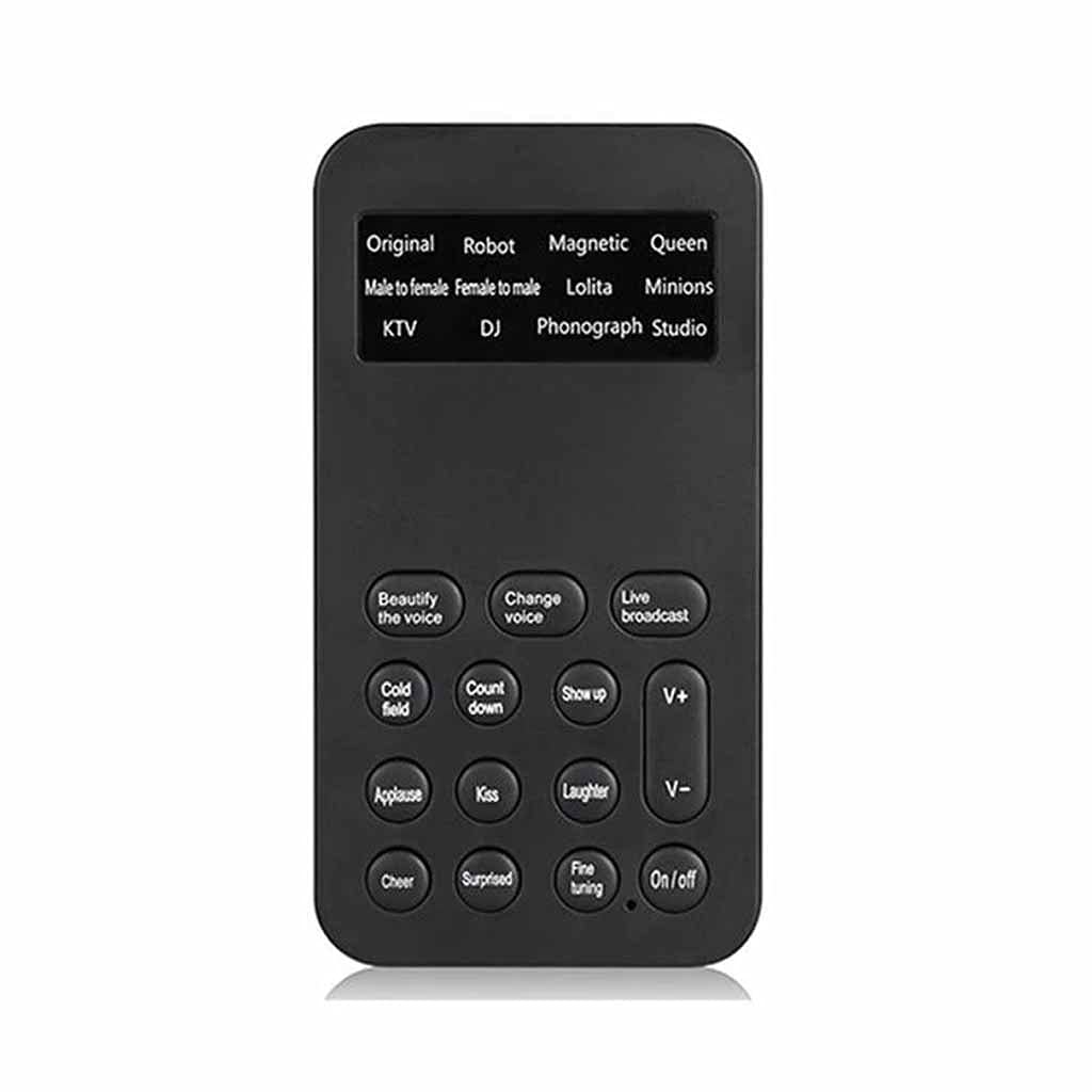 Portable Voice Changer with 12 Voice Effects - Adjustable Mini Sound Modulator for PC, Phone & Microphone | Perfect for Gaming, Streaming & Prank Calls