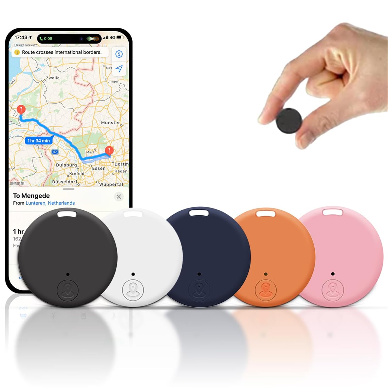 Mini Magnetic GPS Tracker for Vehicles - Worldwide Car Locator with Strong Magnet, Anti-Lost Tracking Device for Cars, Trucks & Fleet Management (Blue) | Perfect for Personal Vehicles, Fleet Tracking & Asset Protection