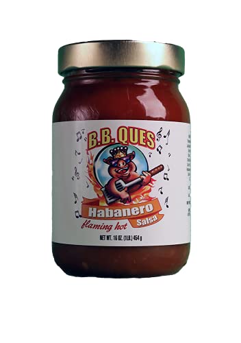 B.B. Ques Peach & Pepper Salsa - Sweet & Spicy Gourmet Salsa for Chips, Tacos & Grilling | Perfect for BBQs, Parties & Mexican Food Lovers
